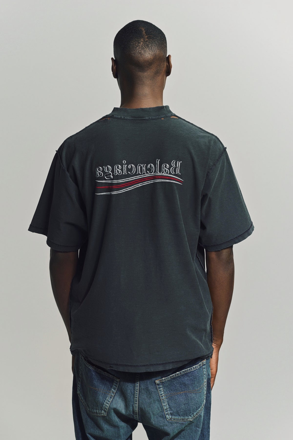 BALENCIAGA | POLITICAL CAMPAIGN INSIDE-OUT T-SHIRT
