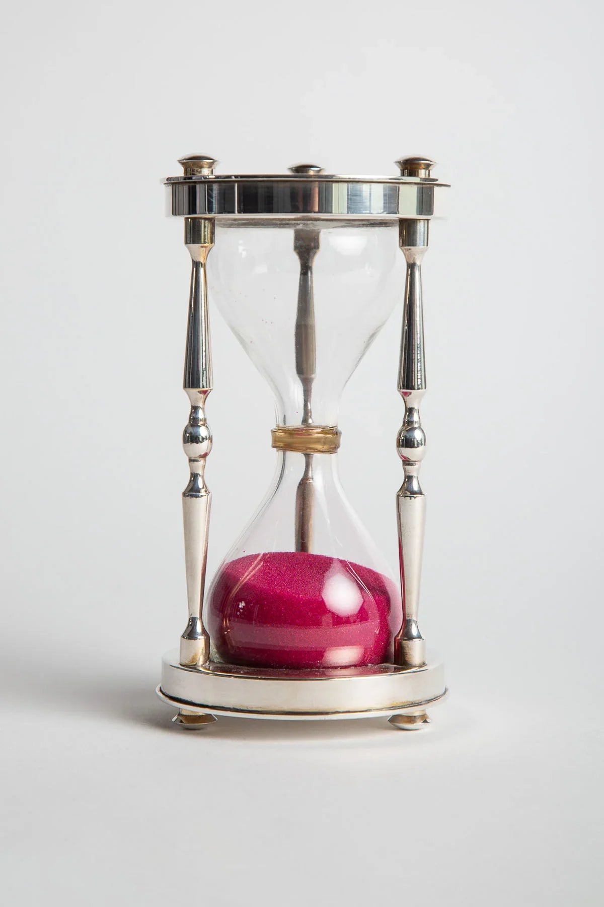 CHRISTOFLE | 1970'S SILVER PLATED HOURGLASS