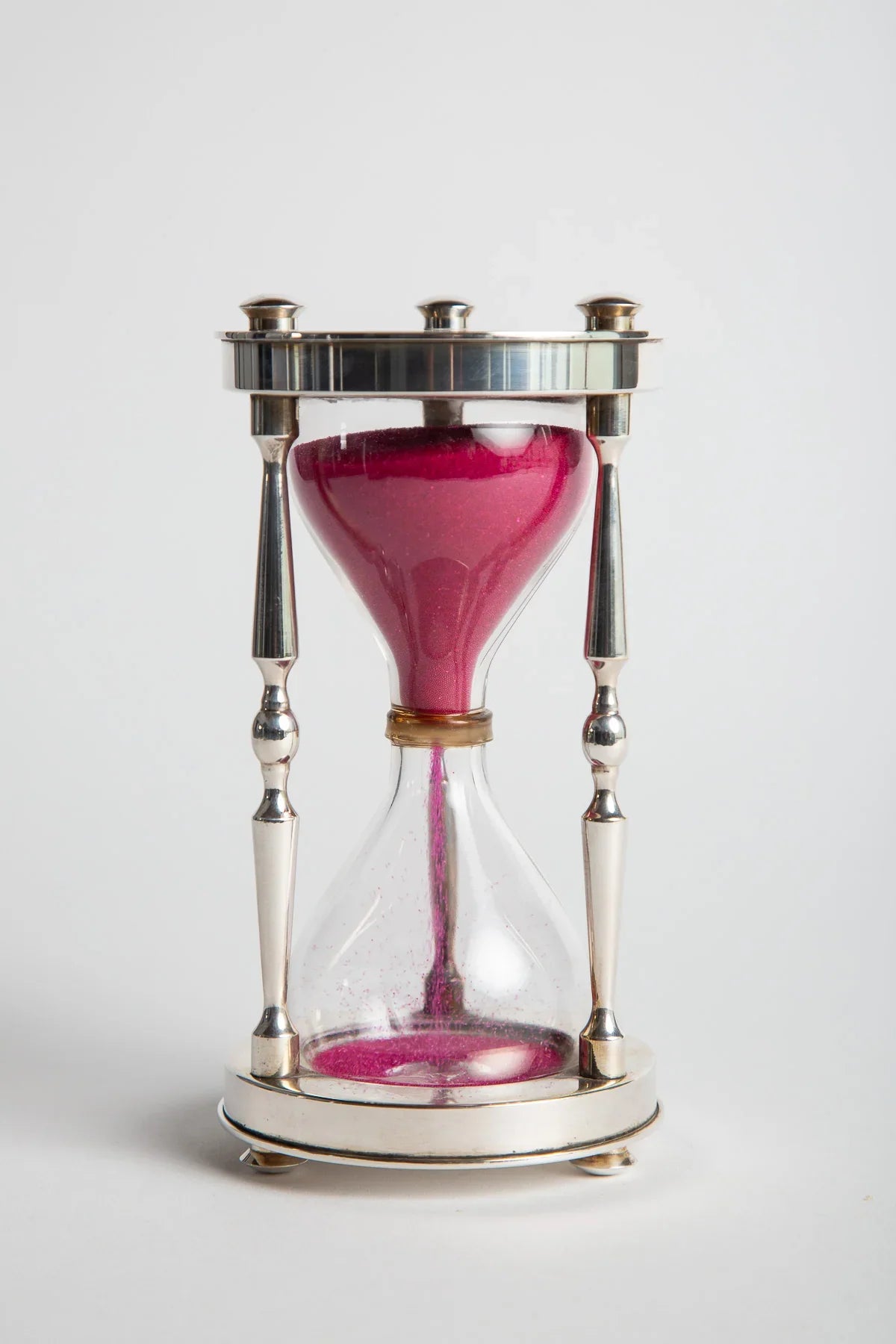 CHRISTOFLE | 1970'S SILVER PLATED HOURGLASS