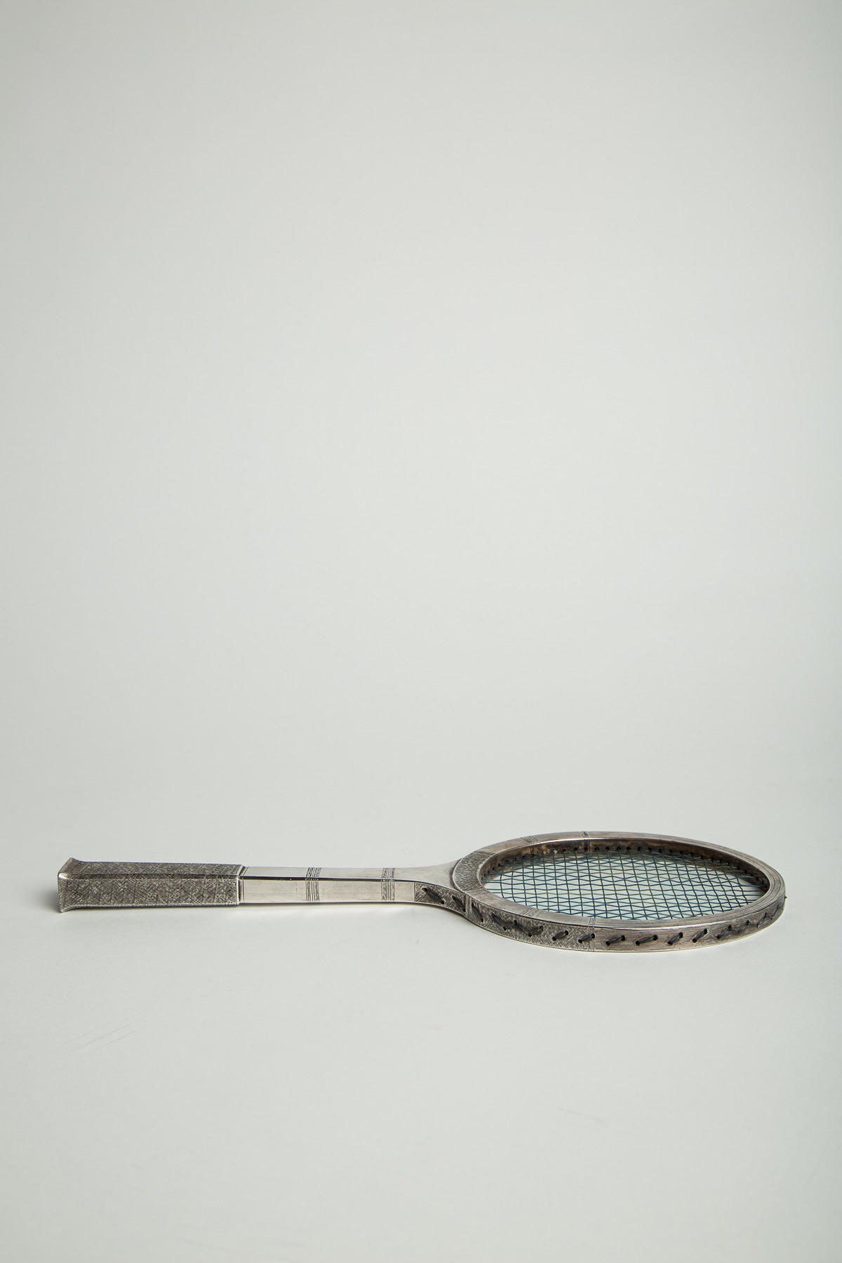 MAXFIELD PRIVATE COLLECTION | 1970'S STERLING SILVER TENNIS RACKET