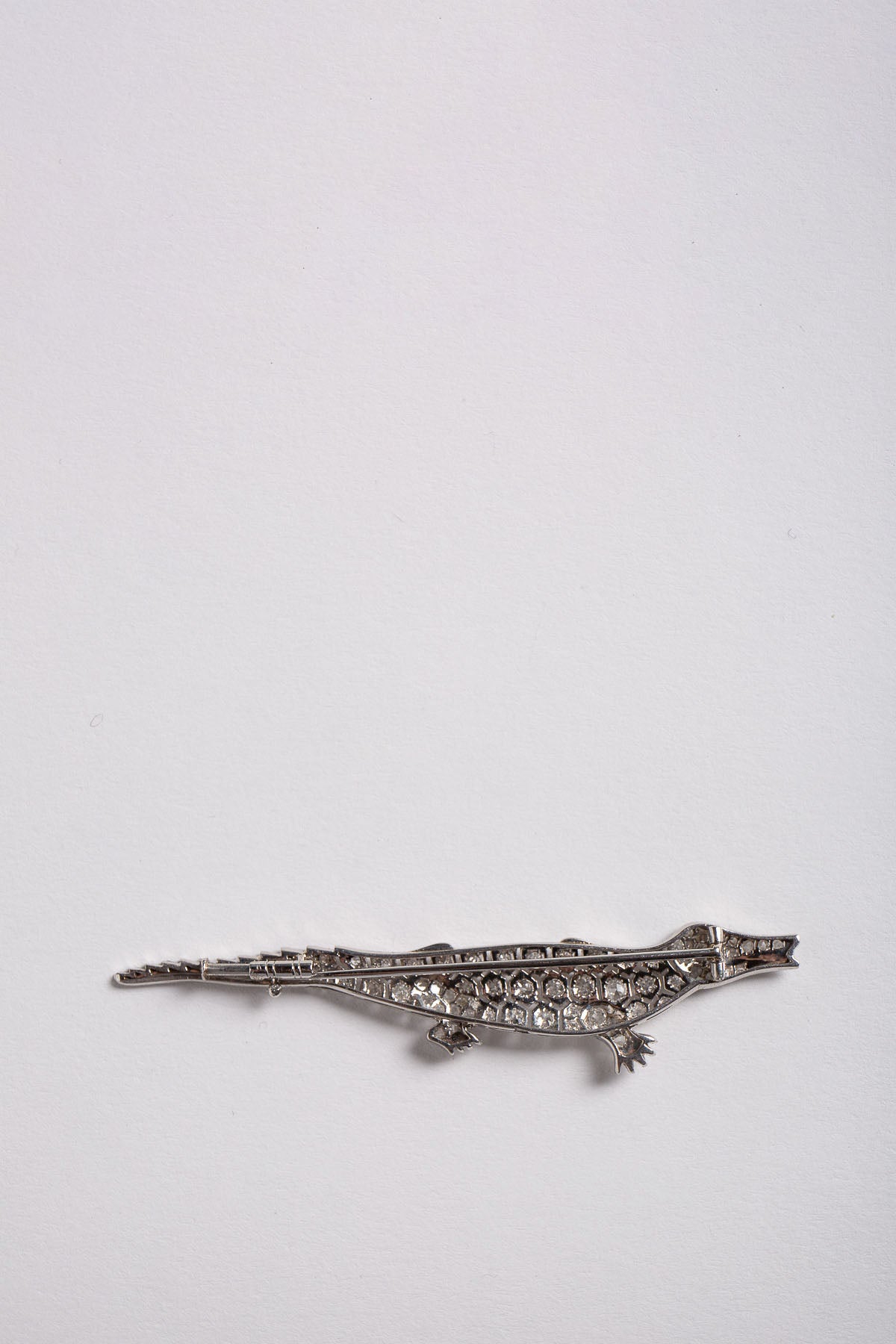 MAXFIELD PRIVATE COLLECTION | VINTAGE ART DECO ALLIGATOR BROOCH