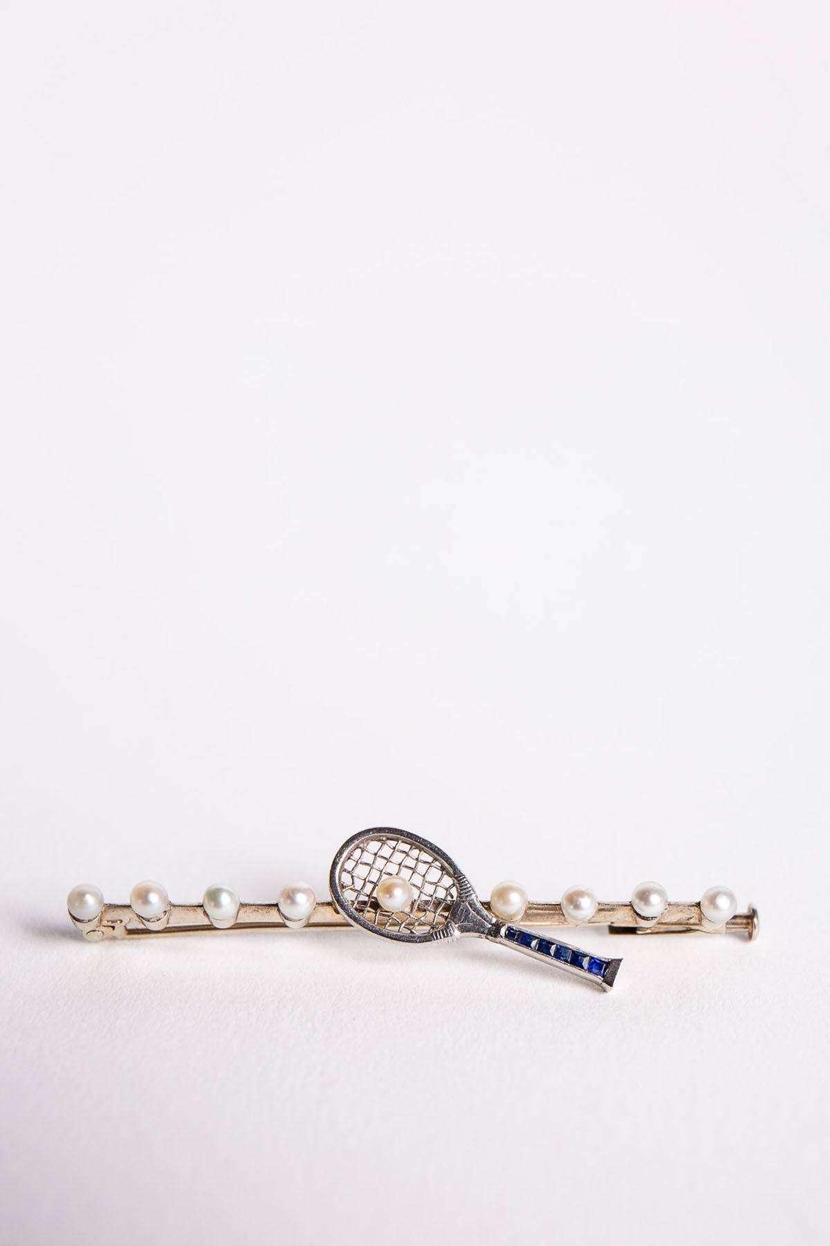 MAXFIELD PRIVATE COLLECTION | VINTAGE TENNIS RACKET BROOCH
