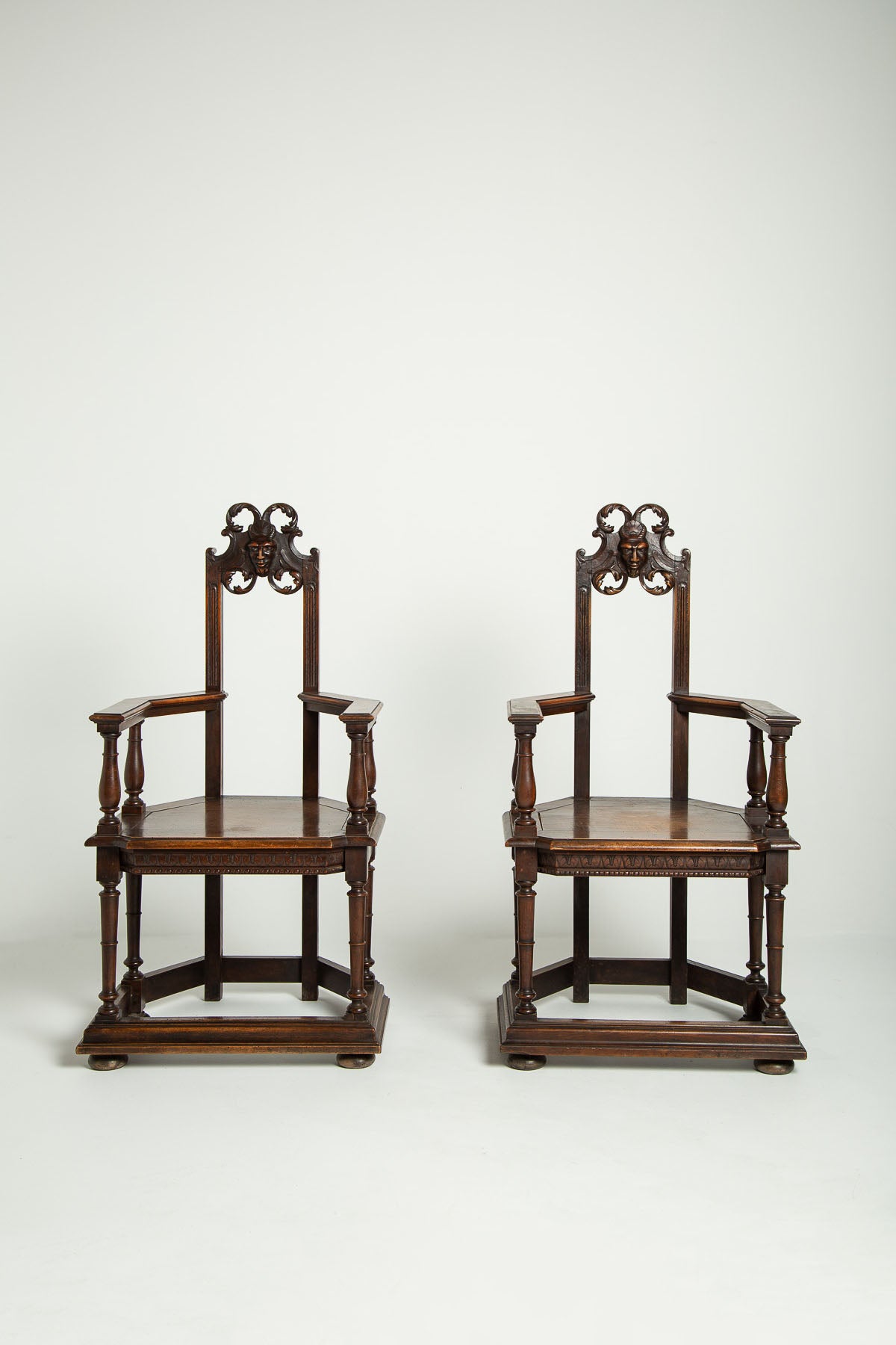 MAXFIELD PRIVATE COLLECTION | 1800'S NEO GOTHIC CHAIR, SET OF 2