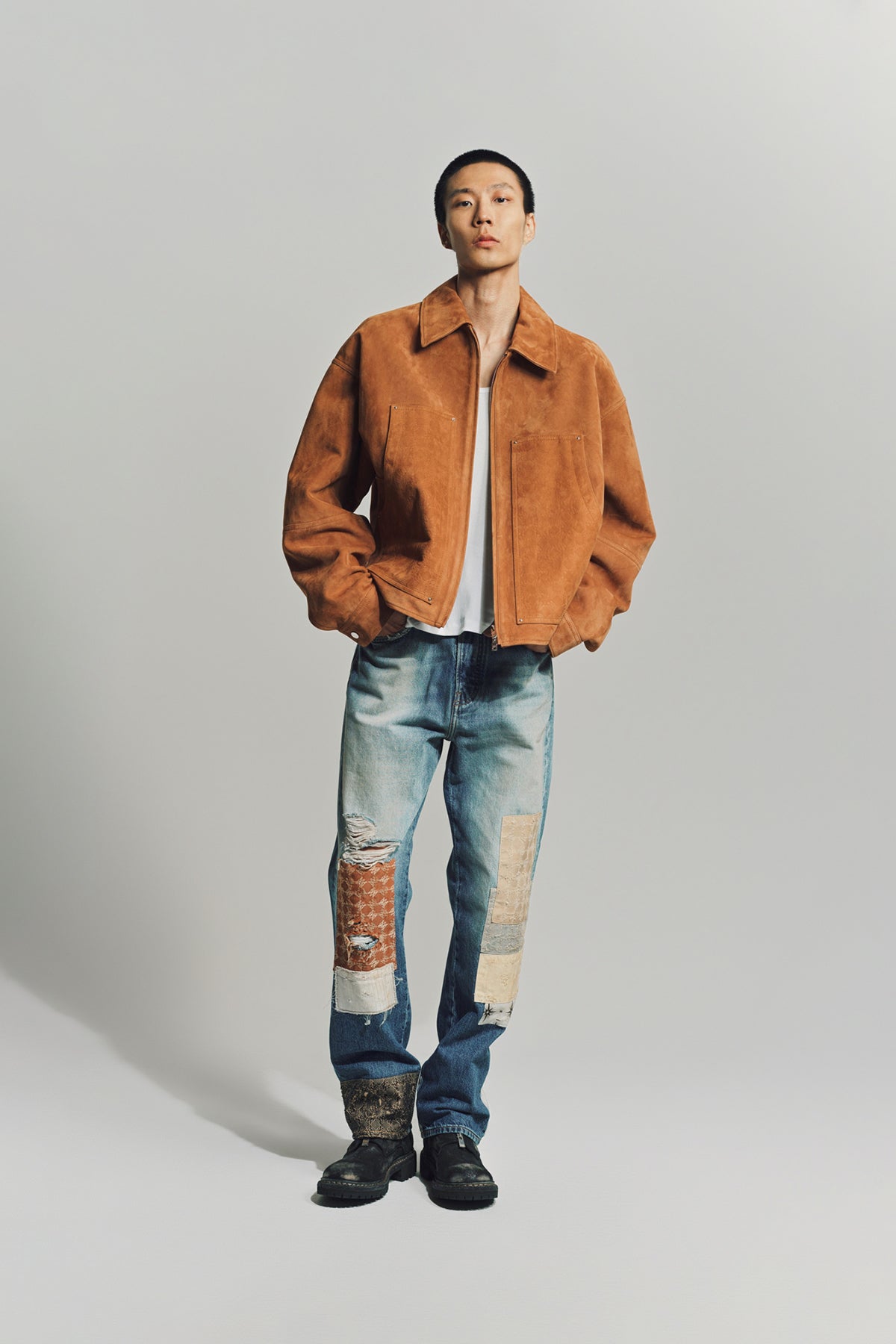 AMIRI | QUAD SUEDE BLOUSON - MAXFIELD LA