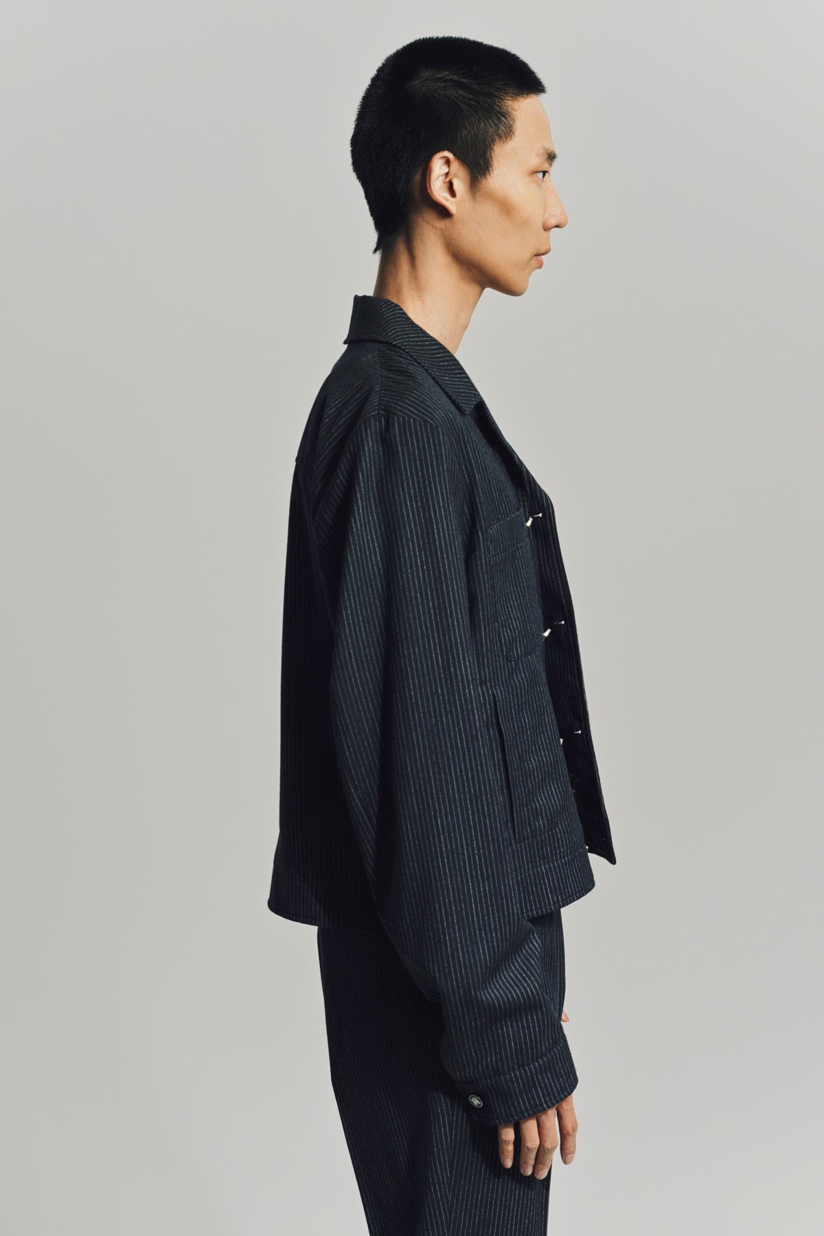 AMIRI | PINSTRIPE CADET JACKET - MAXFIELD LA