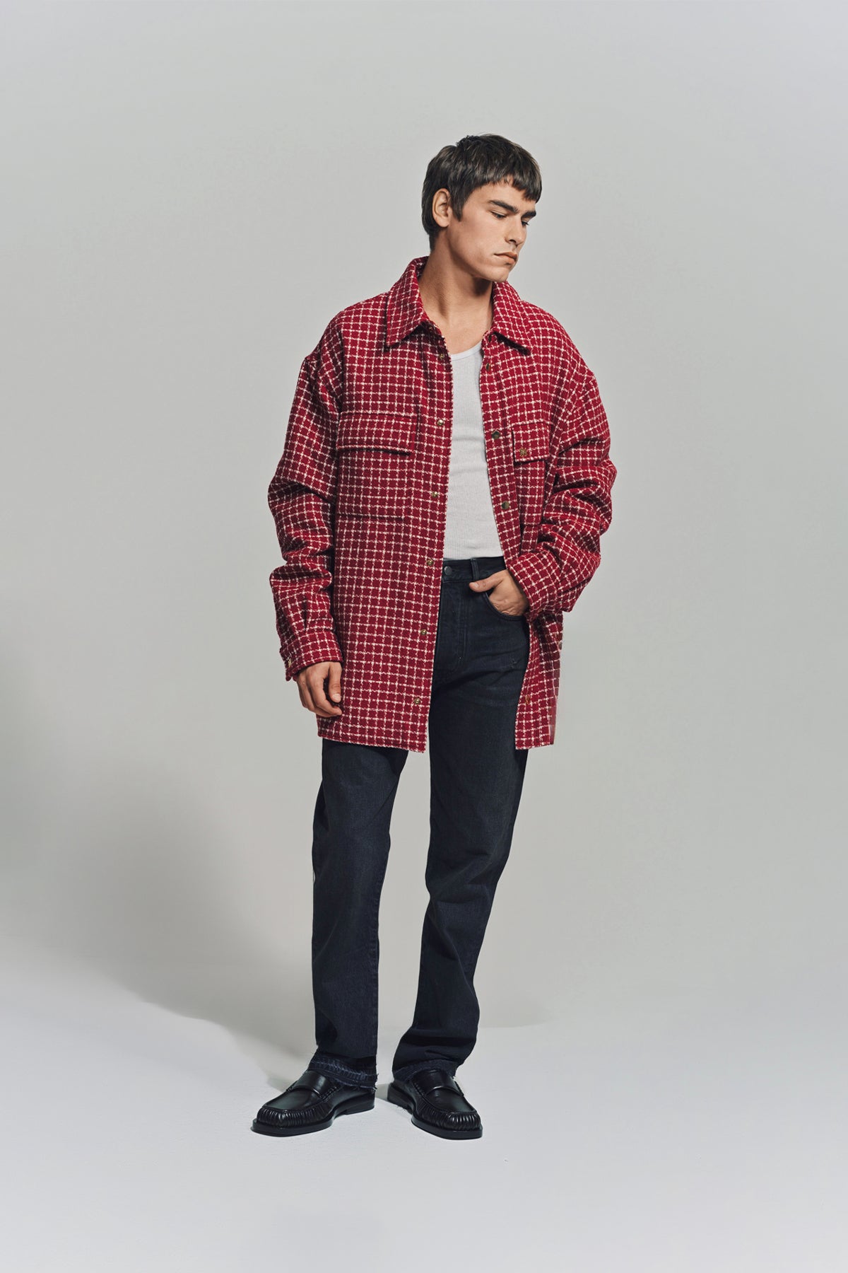 AMIRI | BOUCLE PADDED OVERSHIRT