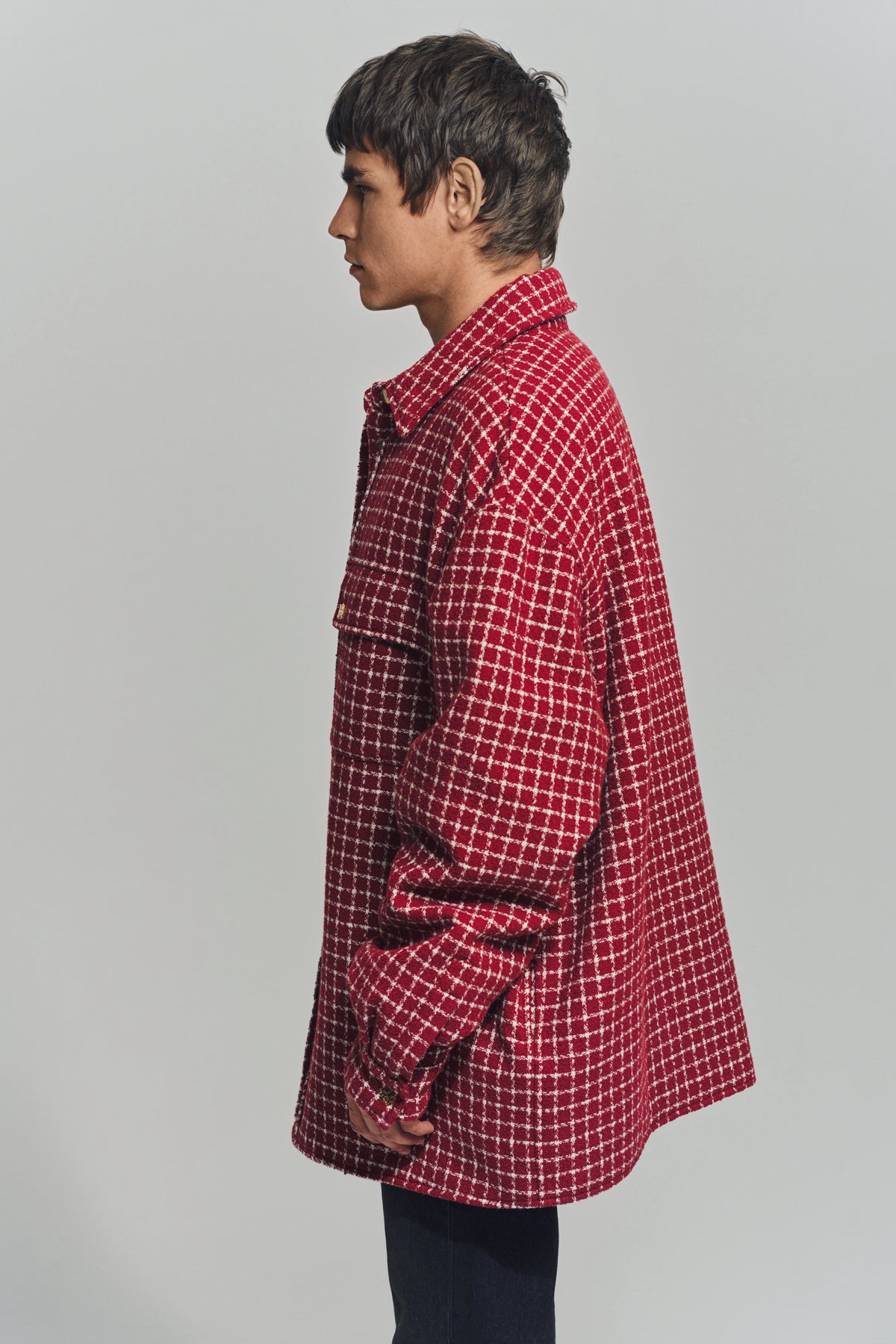 AMIRI | BOUCLE PADDED OVERSHIRT