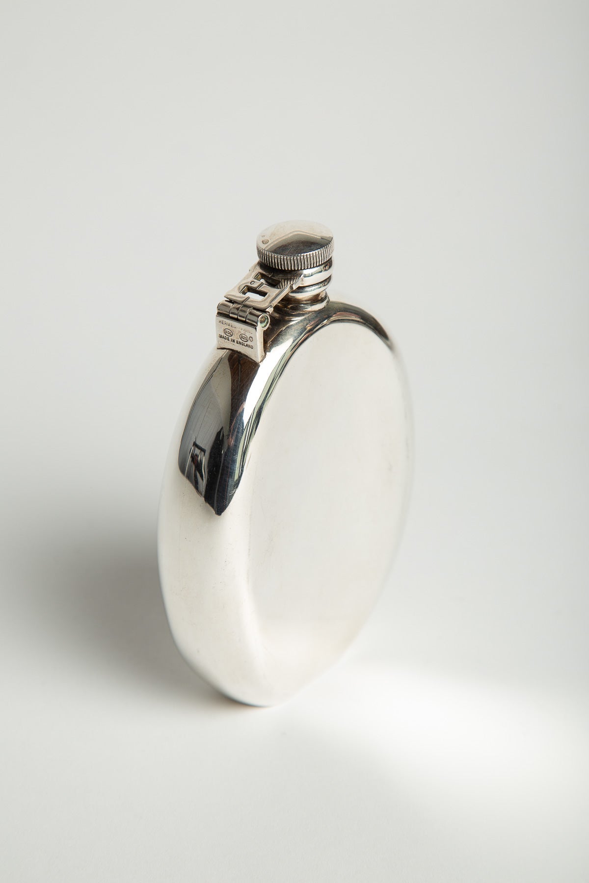 HERMÈS | 1960'S LARGE STERLING SILVER FLASK