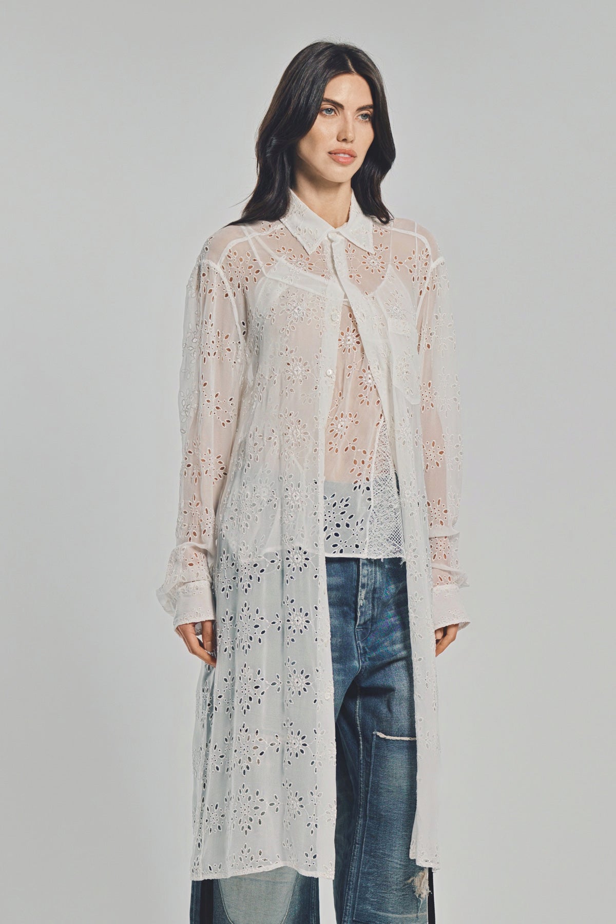 ANN DEMEULEMEESTER | GABI RELAXED LONG SLEEVE SHIRT