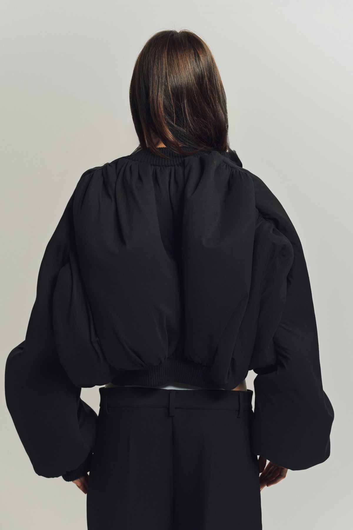 DURAN LANTINK | JERSEY RUCHED BOMBER