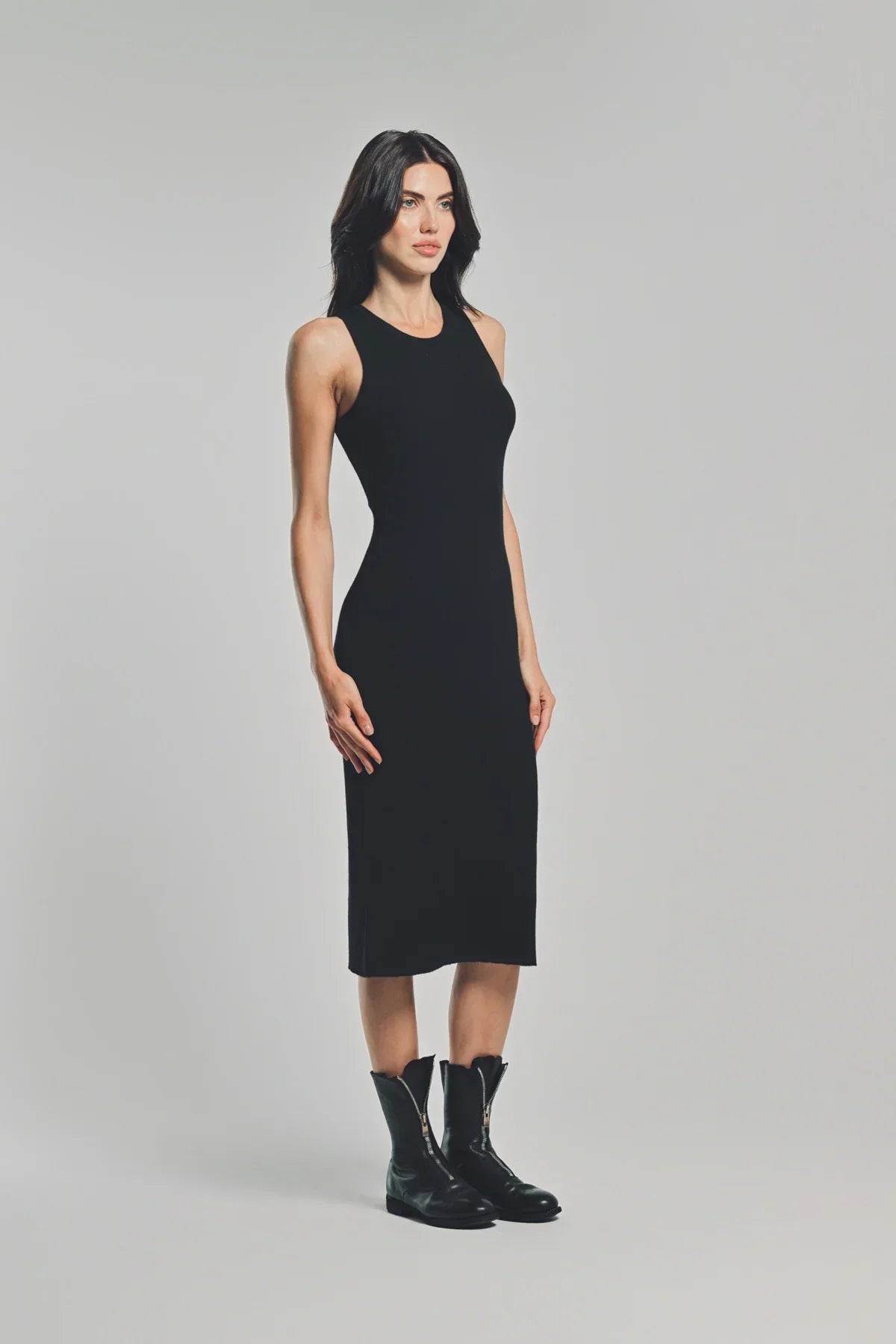 LARS ANDERSSON | LONG TANK DRESS 2X1 RIB