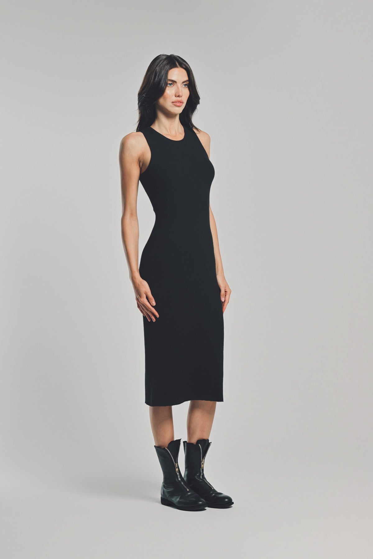 LARS ANDERSSON | LONG TANK DRESS 2X1 RIB