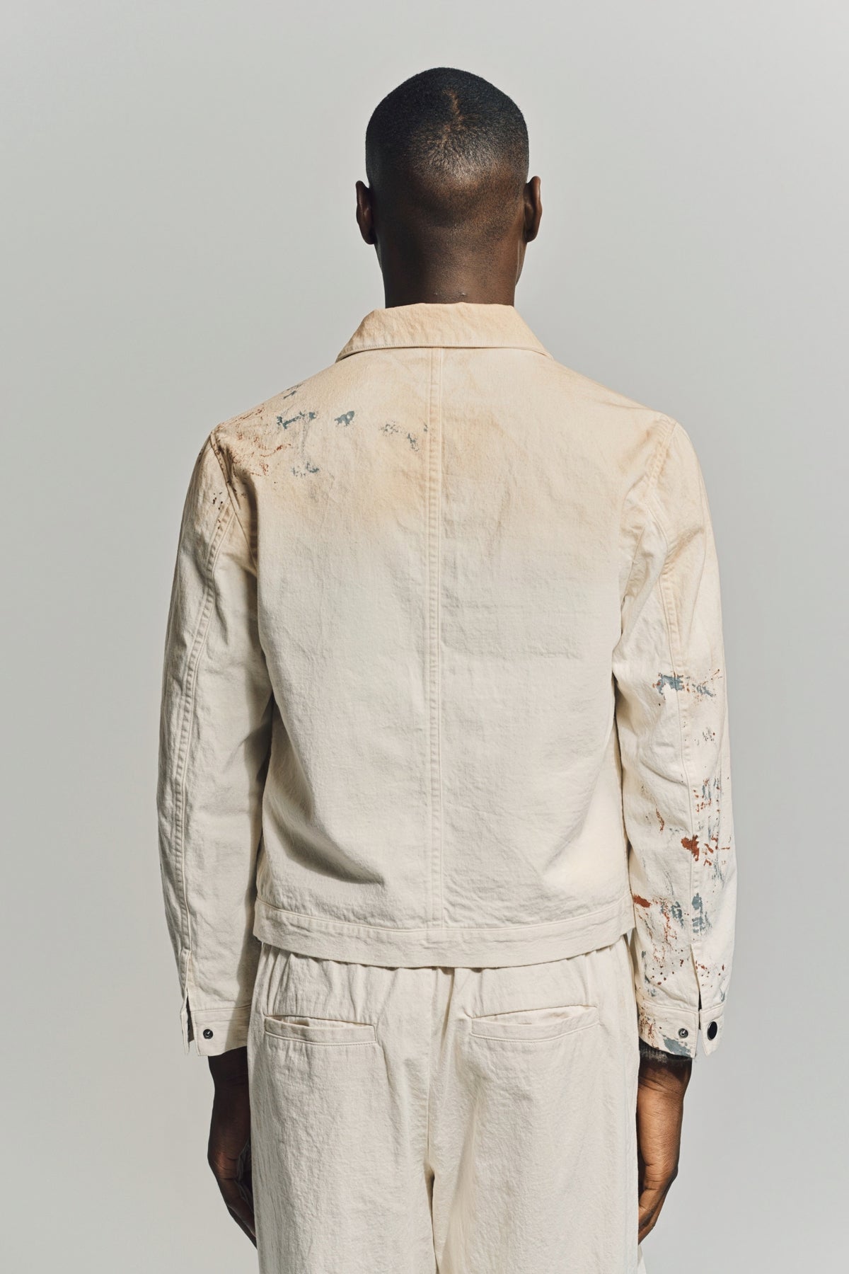 INDIVIDUAL SENTIMENTS | HAND PAINTED ZIP UP BLOUSON