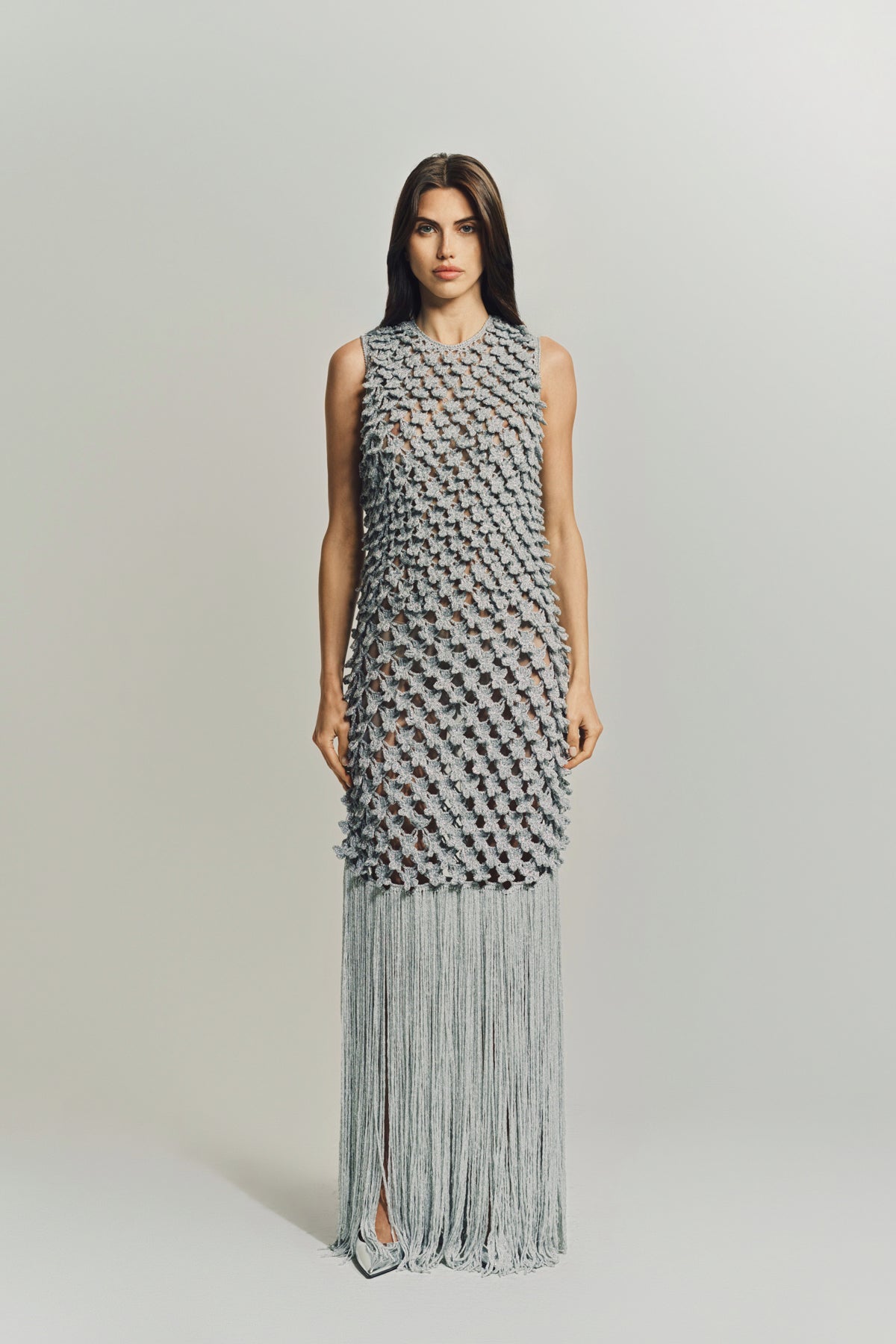 ERDEM | LUREX CROCHET DRESS - MAXFIELD LA