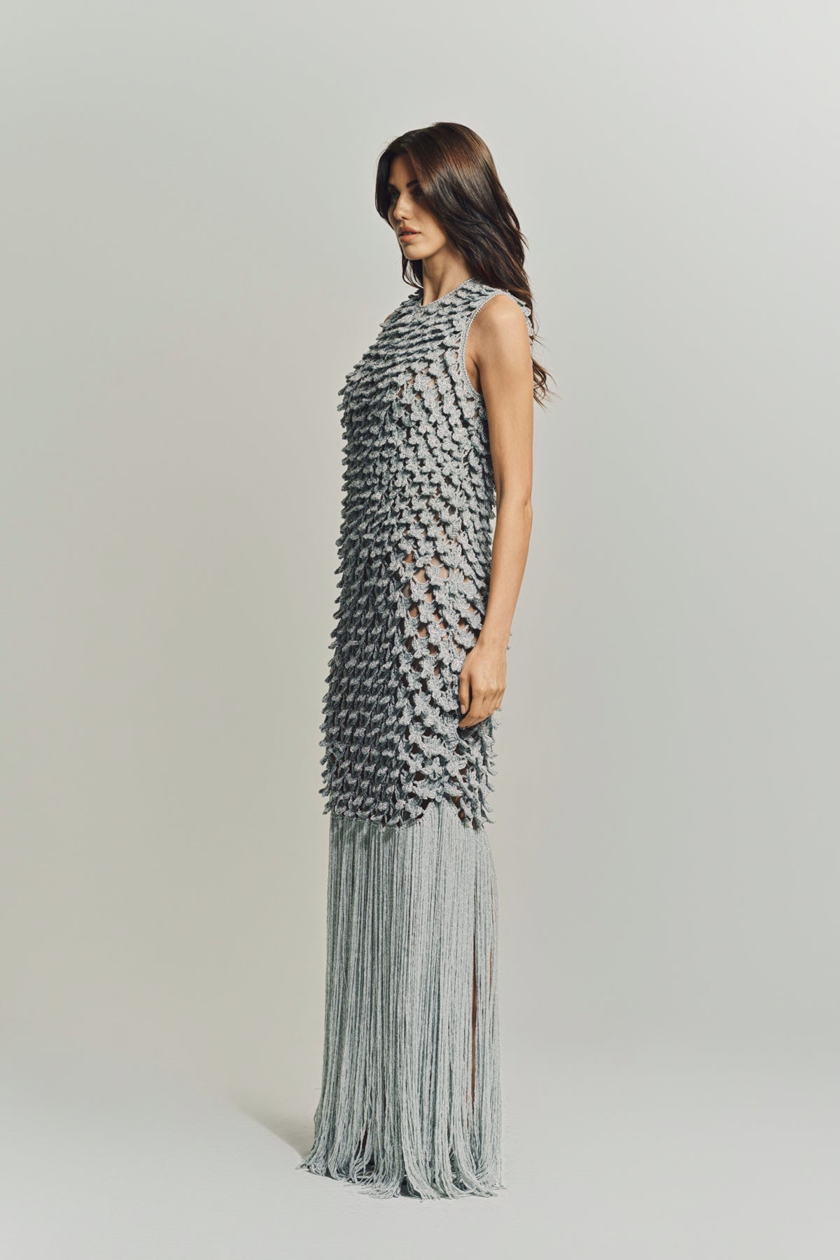 ERDEM | LUREX CROCHET DRESS - MAXFIELD LA