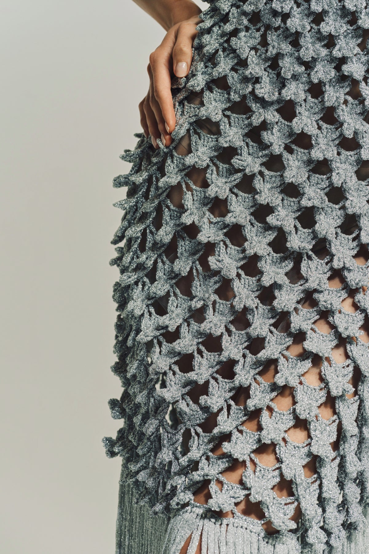 ERDEM | LUREX CROCHET DRESS - MAXFIELD LA