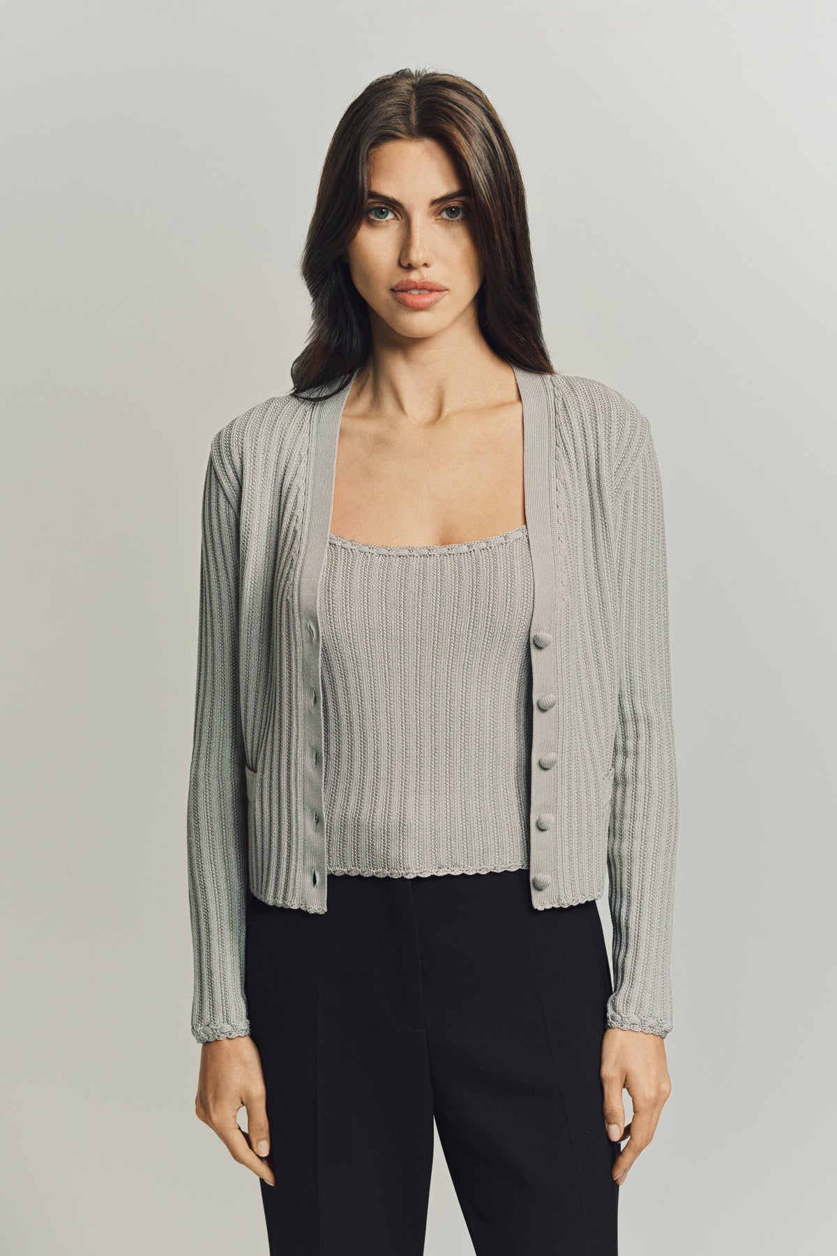 LANVIN | RIBBED CARDIGAN