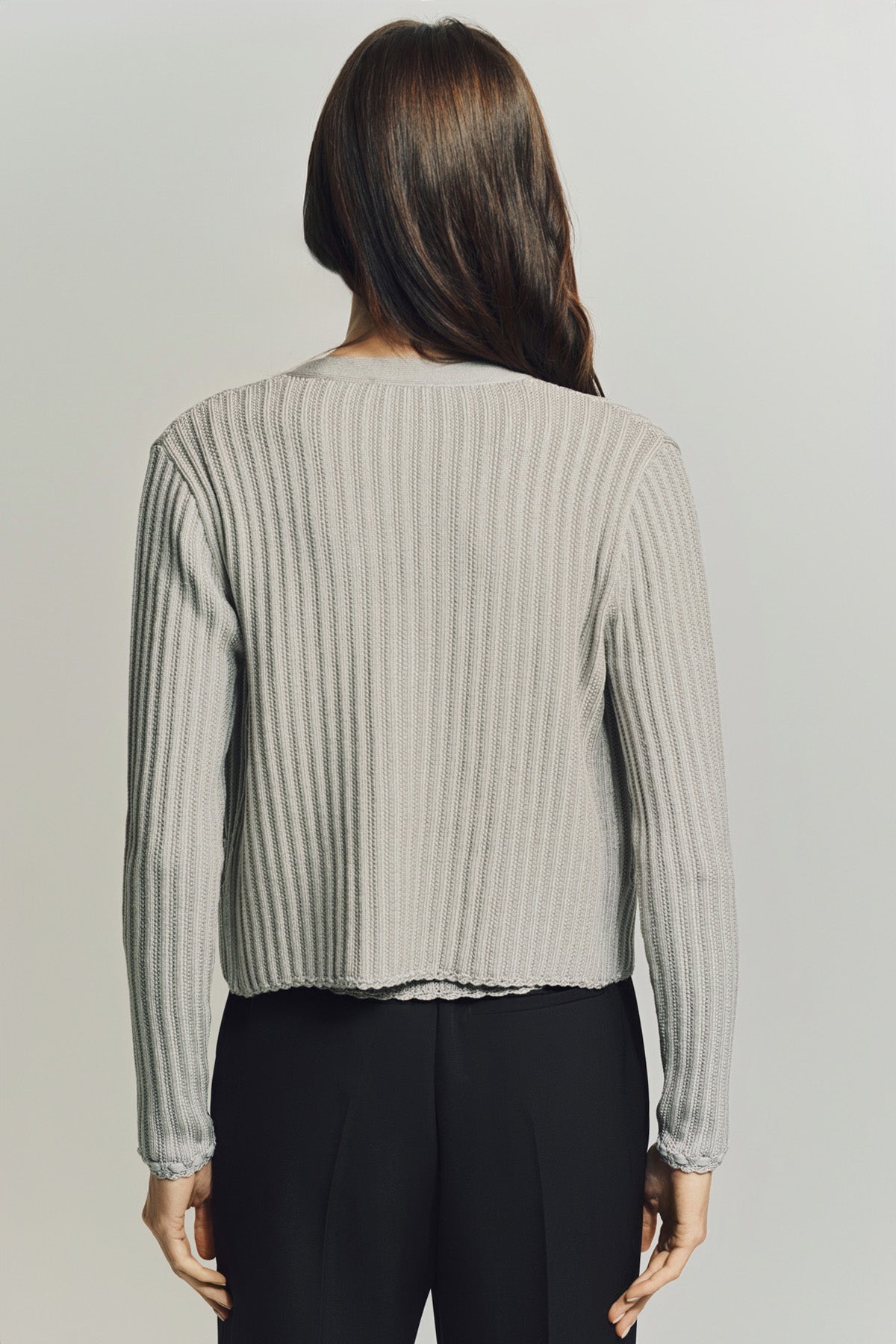 LANVIN | RIBBED CARDIGAN