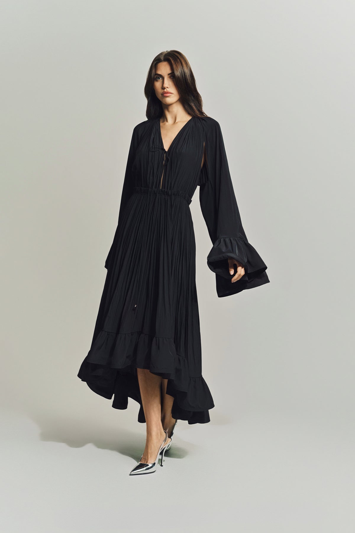 LANVIN | CHARMEUSE MIDI DRESS - MAXFIELD LA