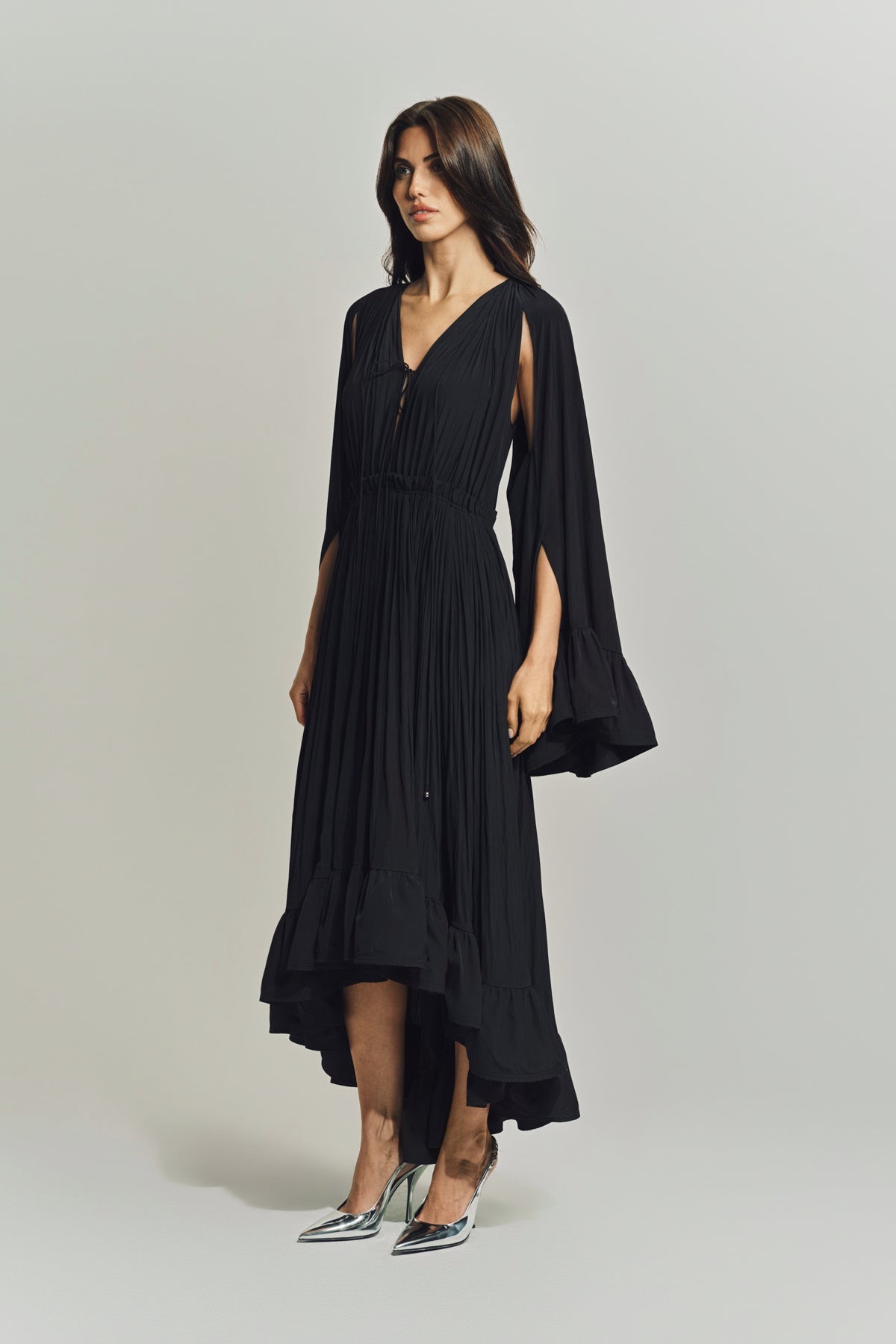LANVIN | CHARMEUSE MIDI DRESS - MAXFIELD LA