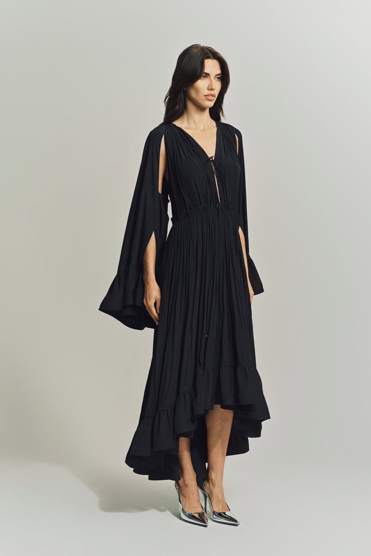 LANVIN | CHARMEUSE MIDI DRESS - MAXFIELD LA
