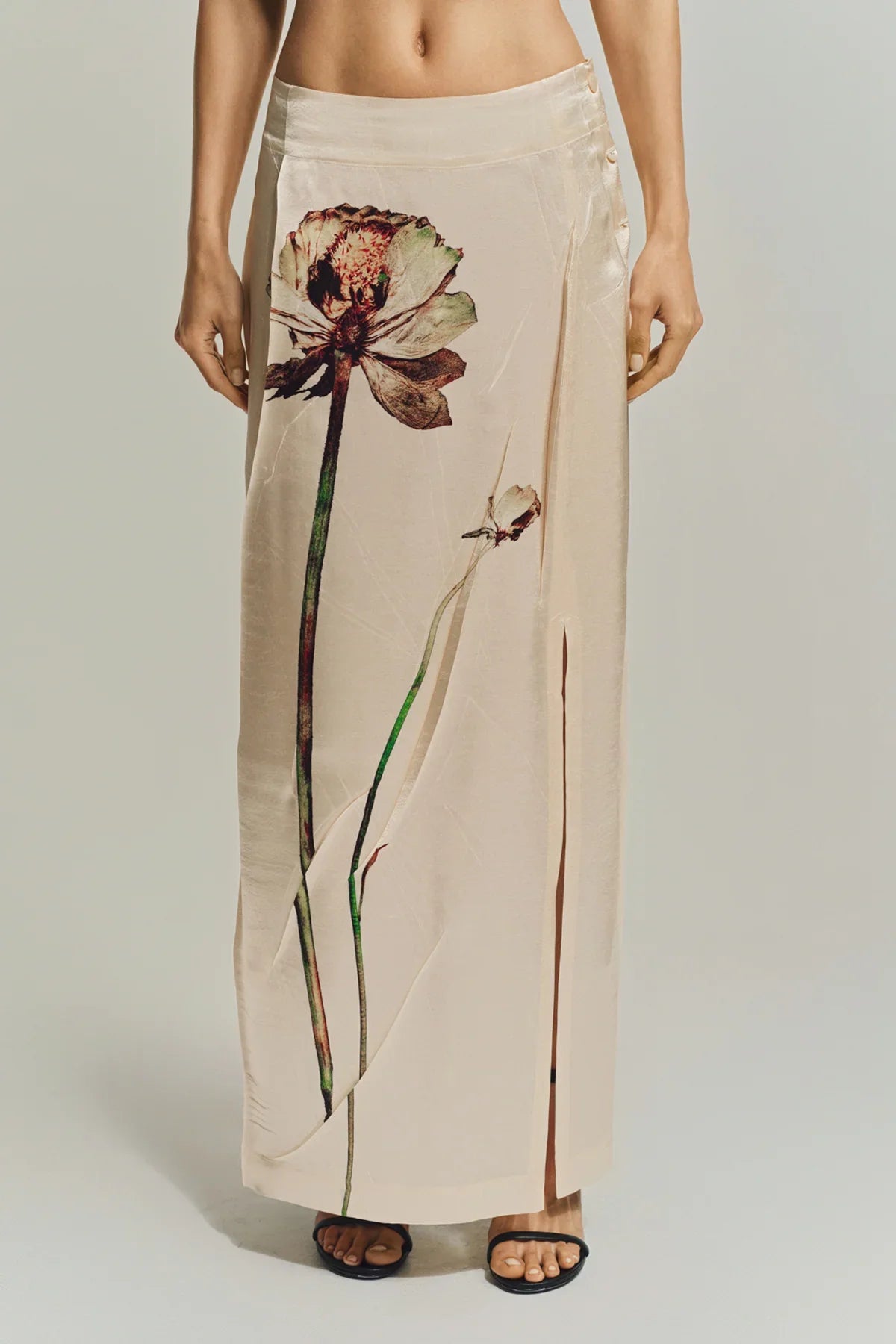 ISSEY MIYAKE | PRESSED FLORA SKIRT