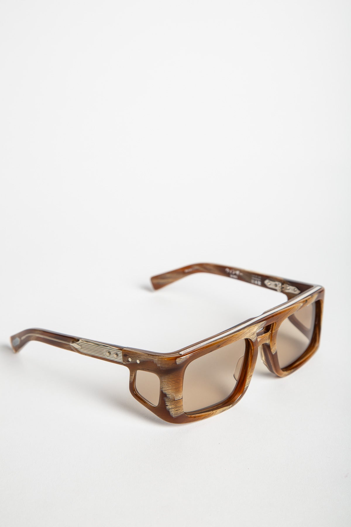 JACQUES MARIE MAGE | WINDSOR SUNGLASSES IN BARK HORN - MAXFIELD LA