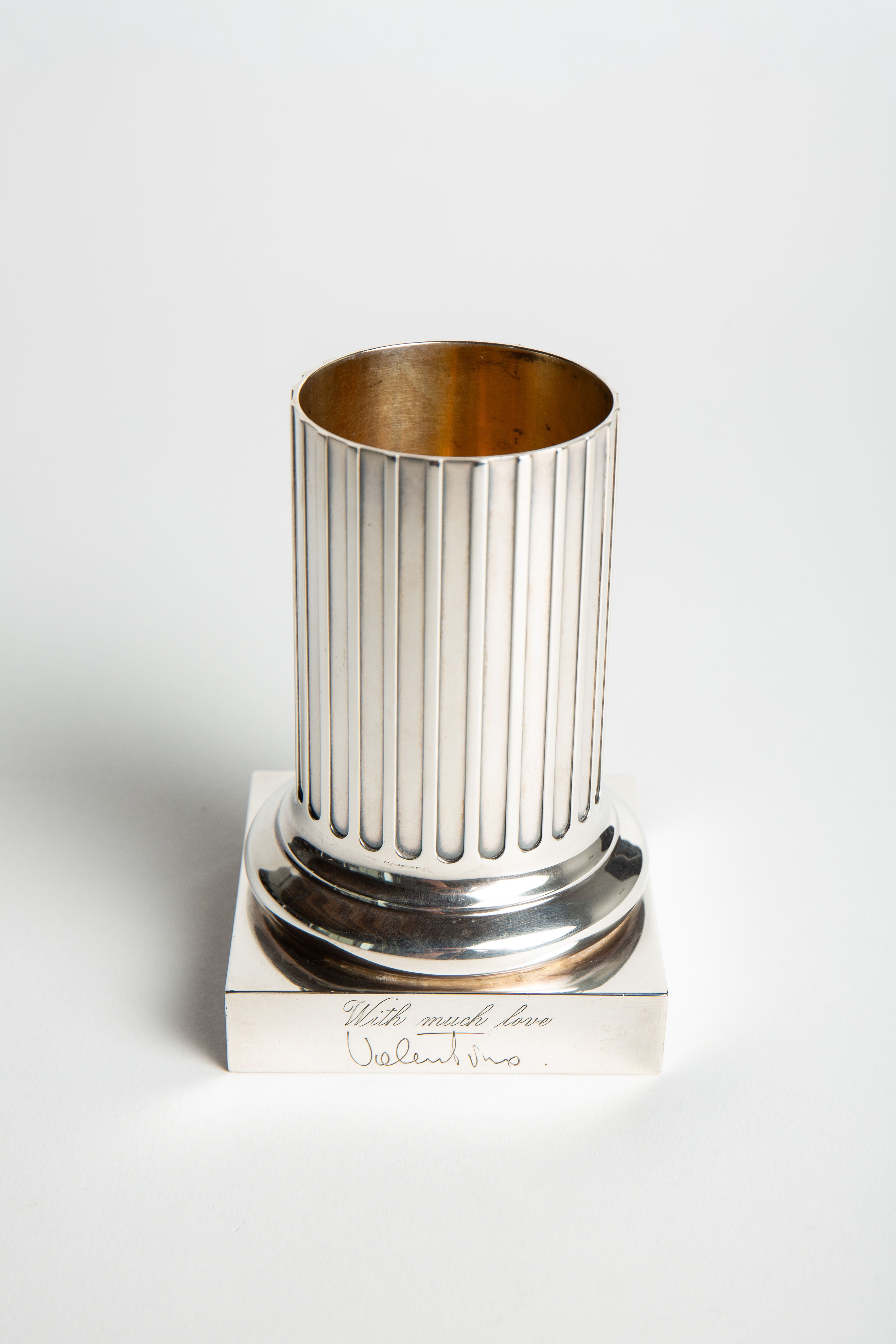 BULGARI | 1980 STERLING SILVER VASE