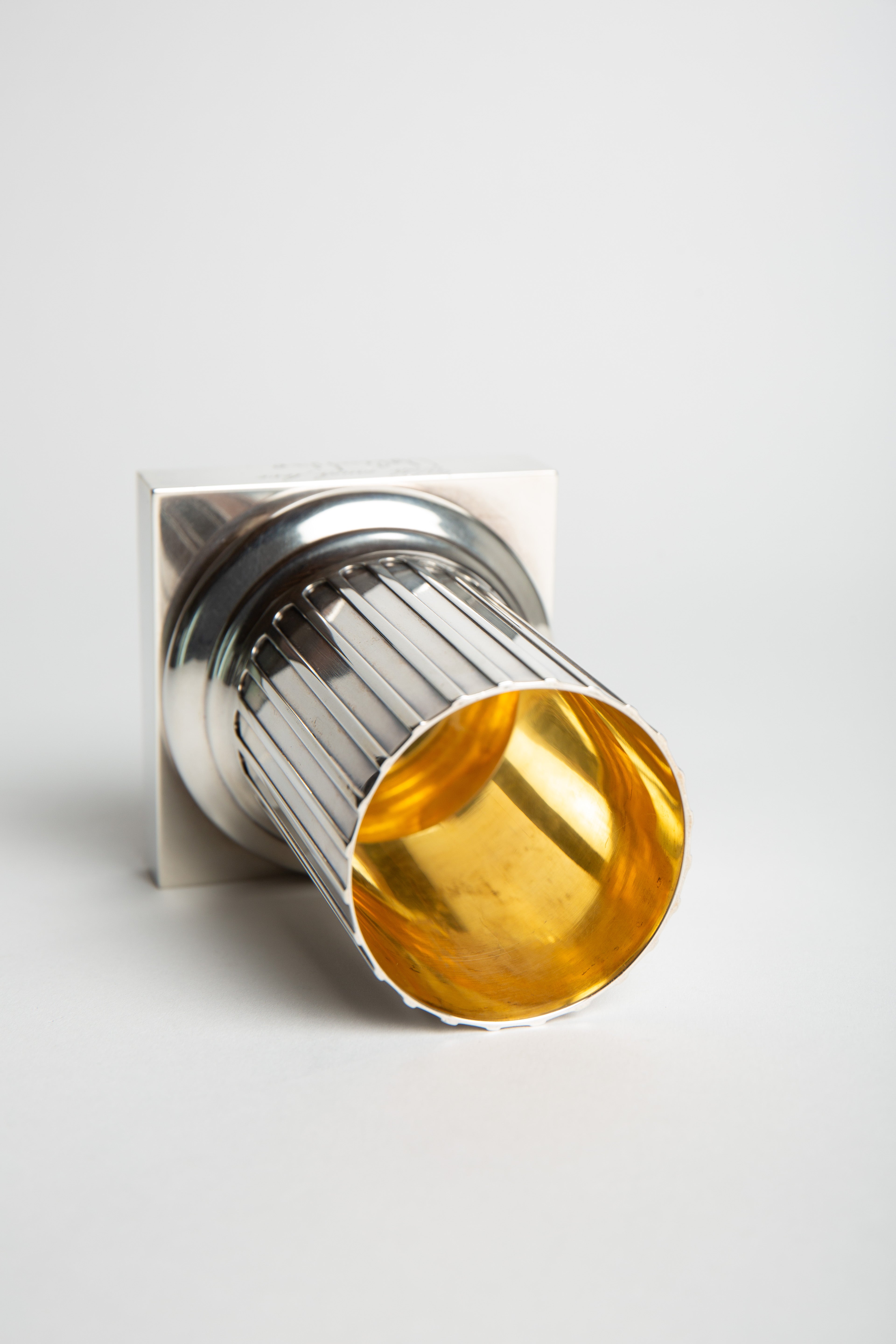 BULGARI | 1980 STERLING SILVER VASE