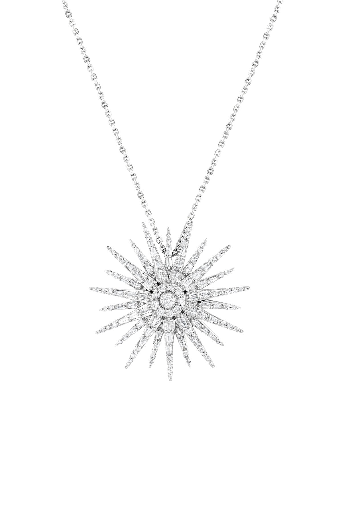 BEE GODDESS | WHITE GOLD JARDIN STAR DIAMOND NECKLACE