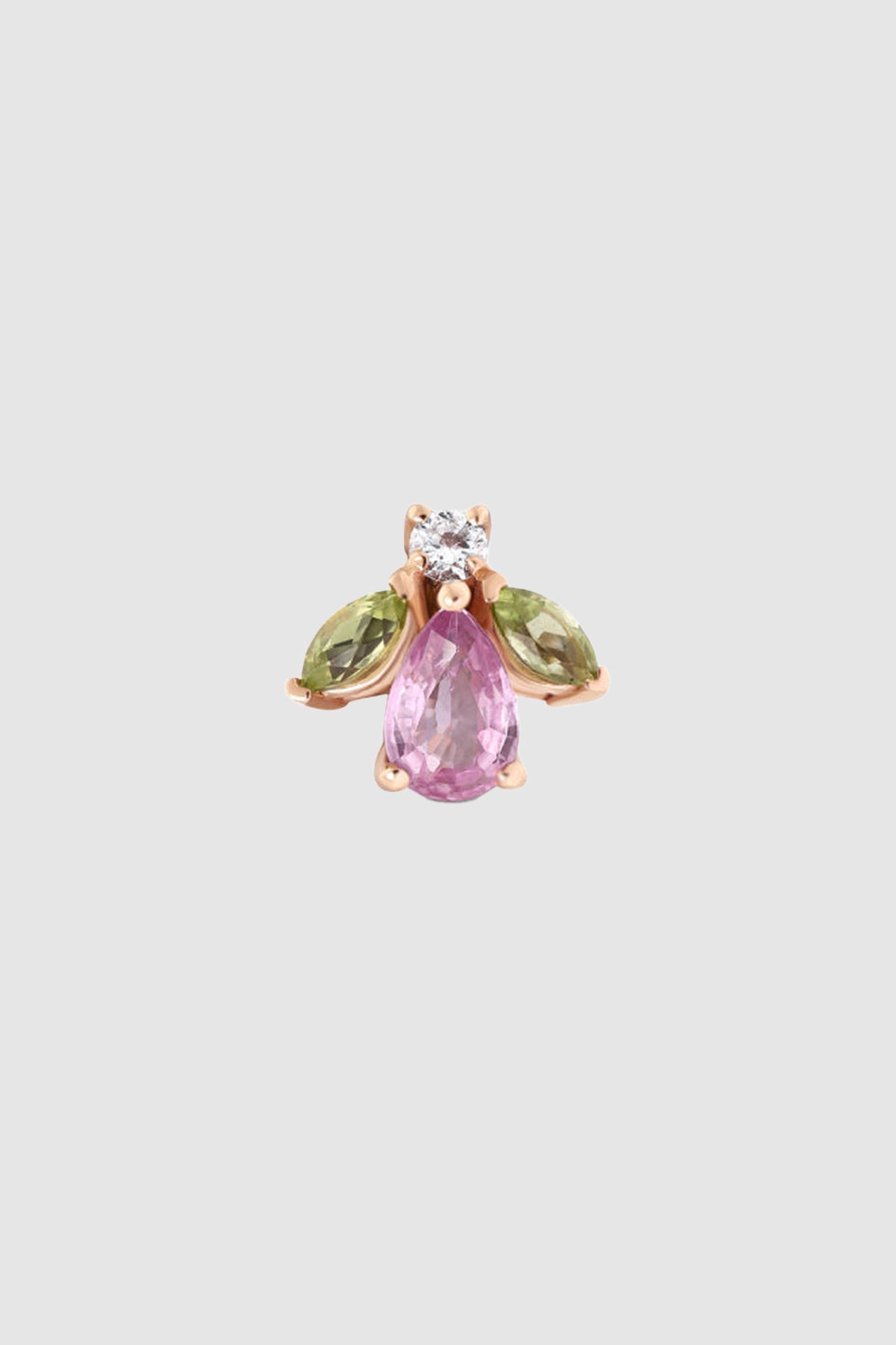 BEE GODDESS | ROSE GOLD QUEEN BEE EARRING