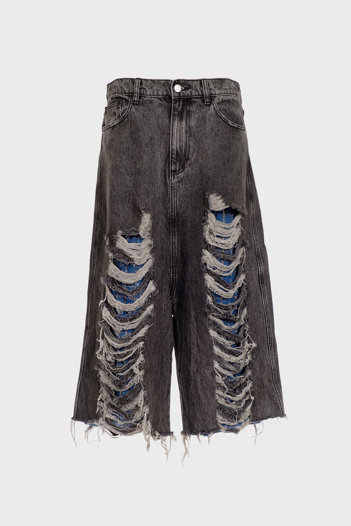 NATASHA ZINKO | DISTRESSED DENIM SHORTS - MAXFIELD LA
