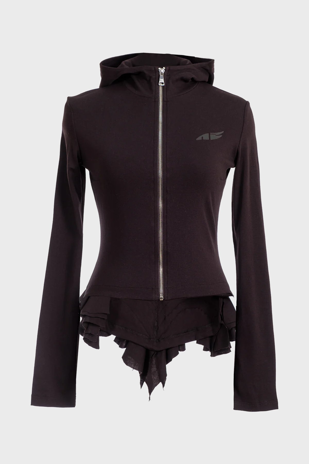 NATASHA ZINKO | RUFFLE HOODED JACKET