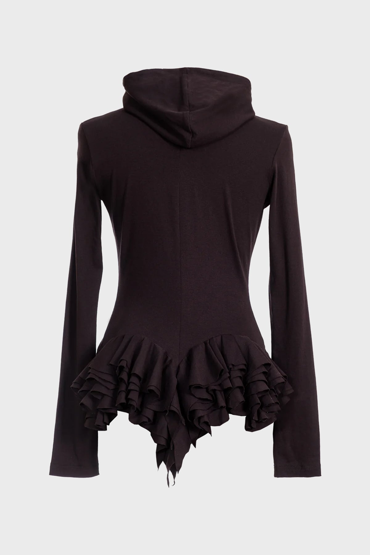 NATASHA ZINKO | RUFFLE HOODED JACKET