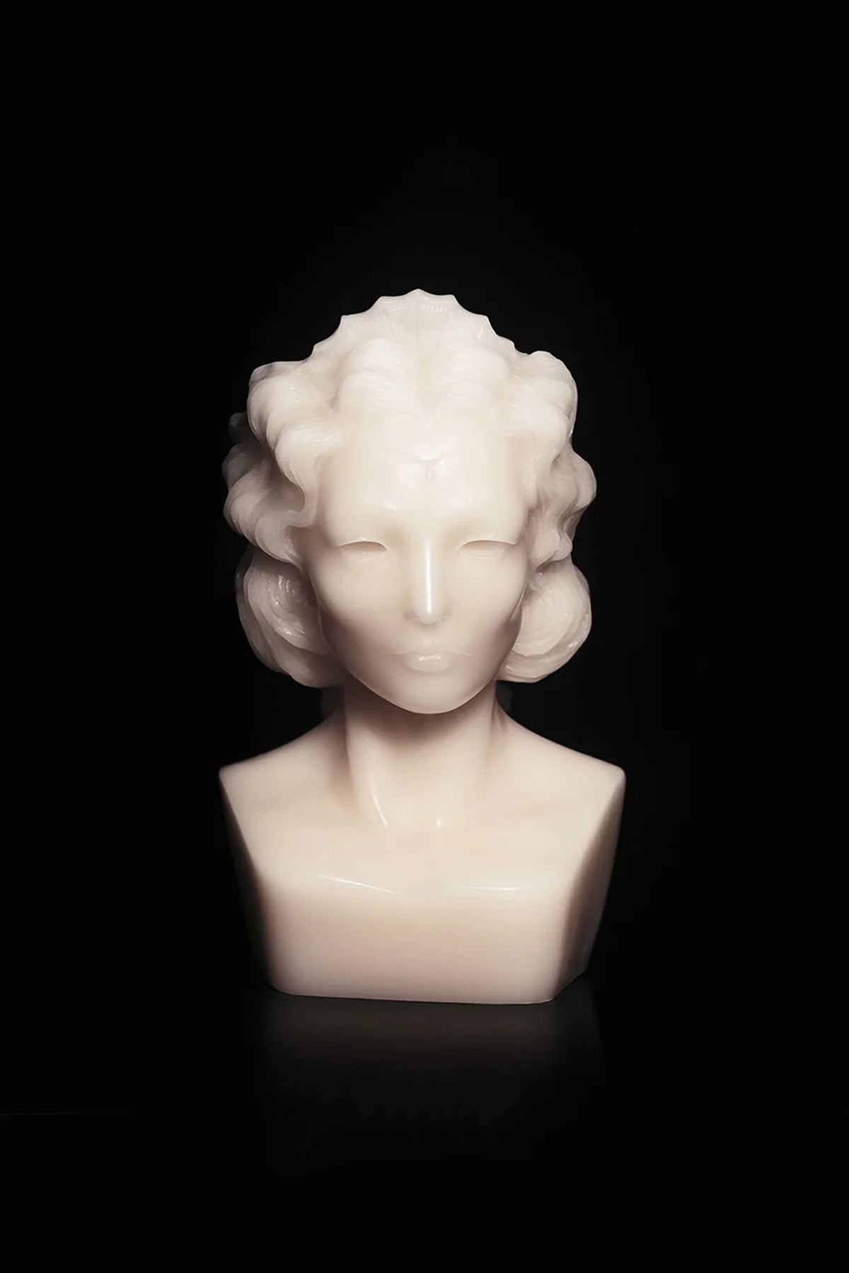 Heretic | Weeping Bust Candle in White