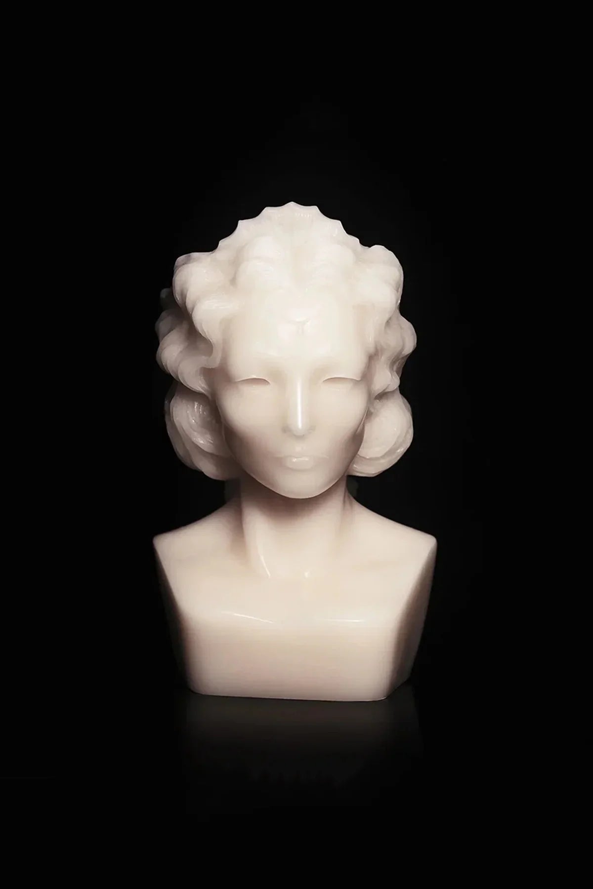 Heretic | Weeping Bust Candle in White