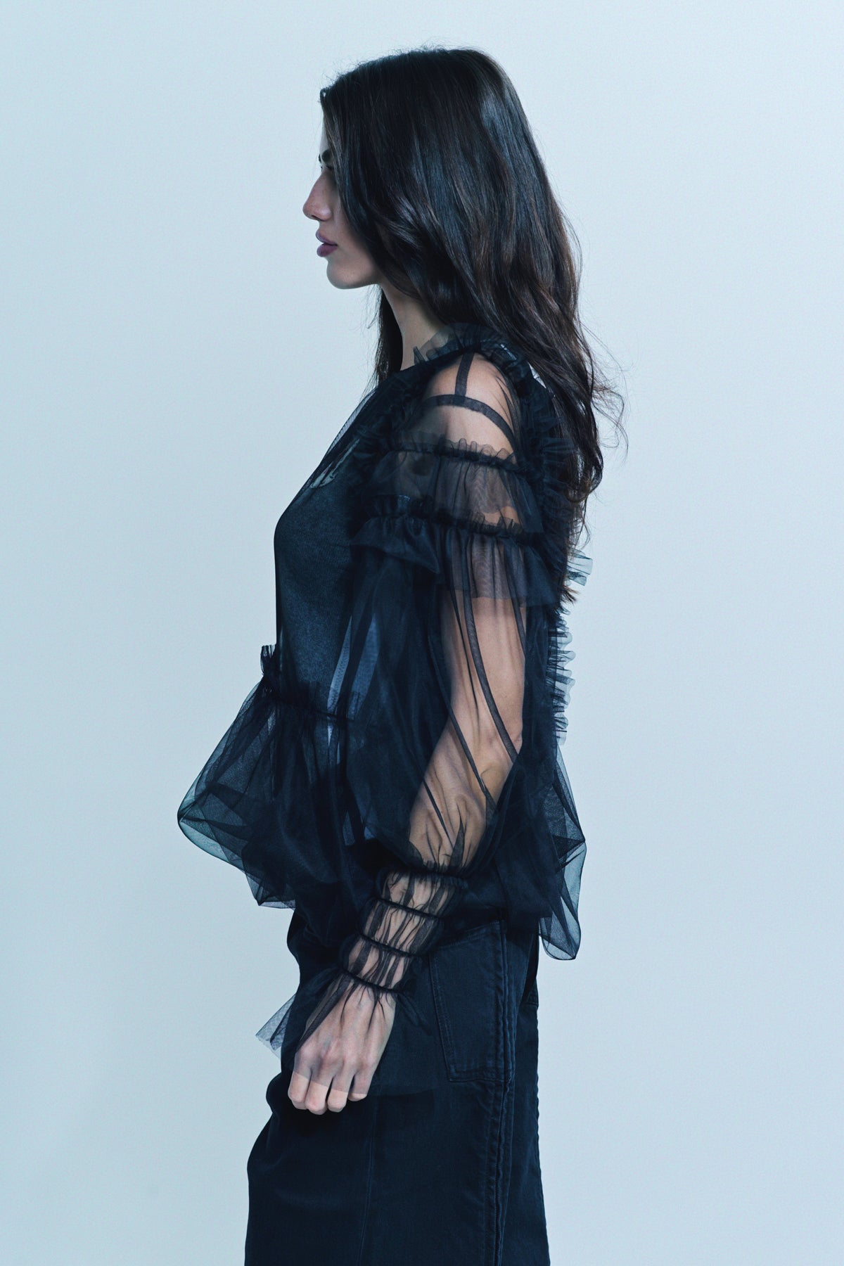 BEVERLY HILLS RECYCLER | YUKIMI.K TULLE PEACE TANK - MAXFIELD LA