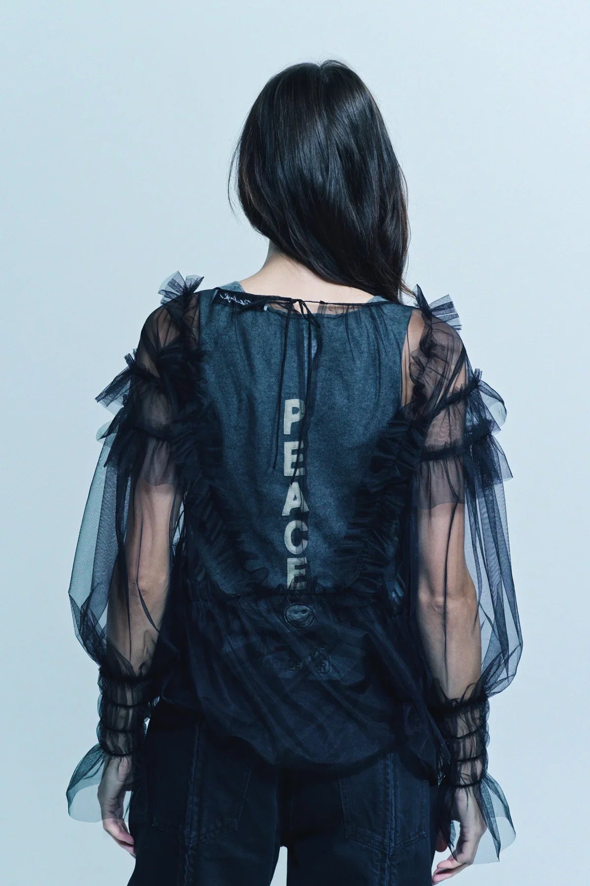 BEVERLY HILLS RECYCLER | YUKIMI.K TULLE PEACE TANK