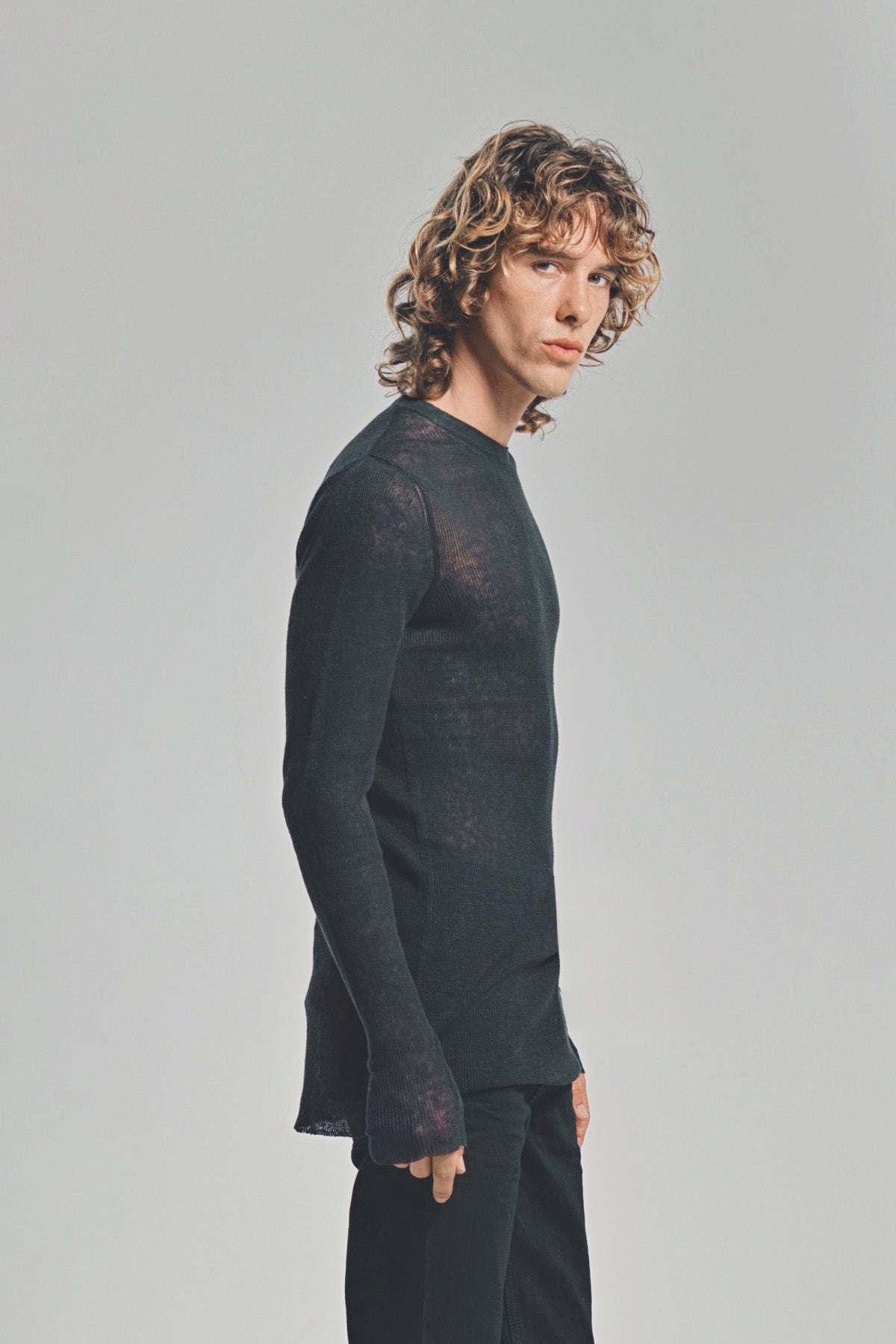 LARS ANDERSSON | FITTED LONG SLEEVE TEE 1X1 RIB