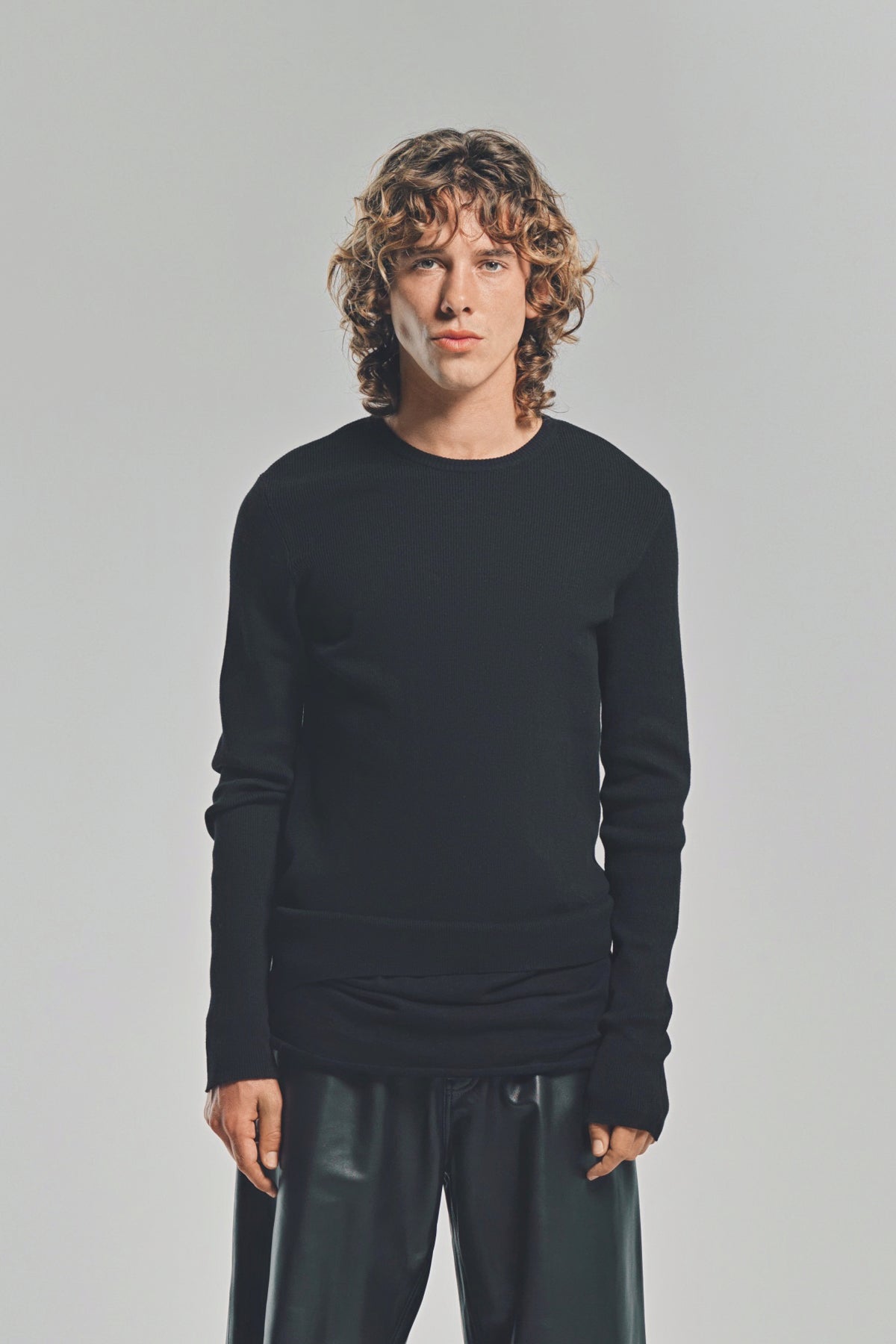 LARS ANDERSSON | FITTED LONG SLEEVE TOP 2X1 RIB