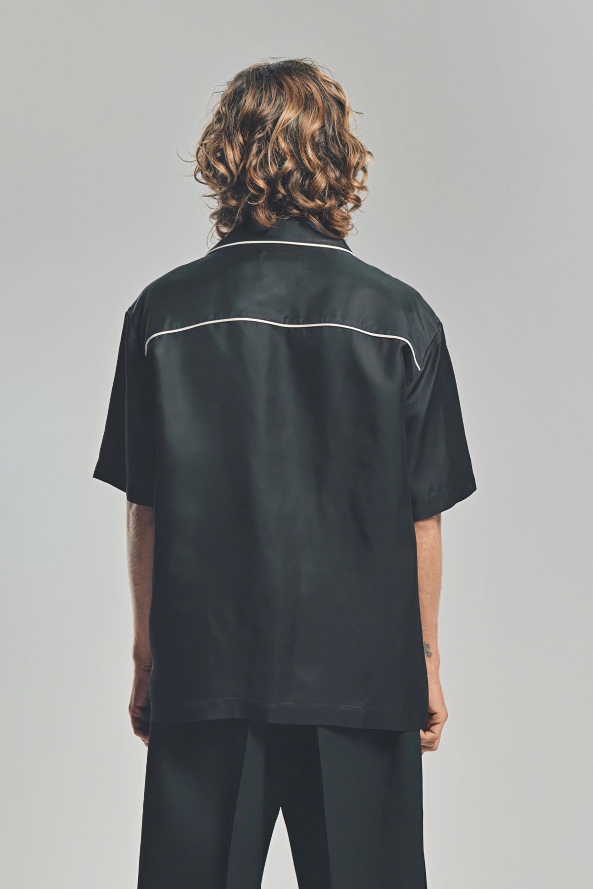 JIL SANDER | VISCOSE PIPING SHORT SLEEVE SHIRT