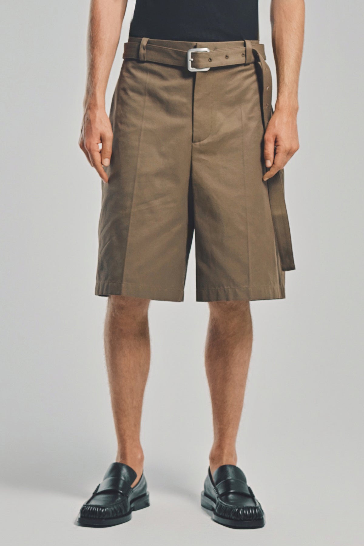 JIL SANDER | COTTON BELTED SHORTS