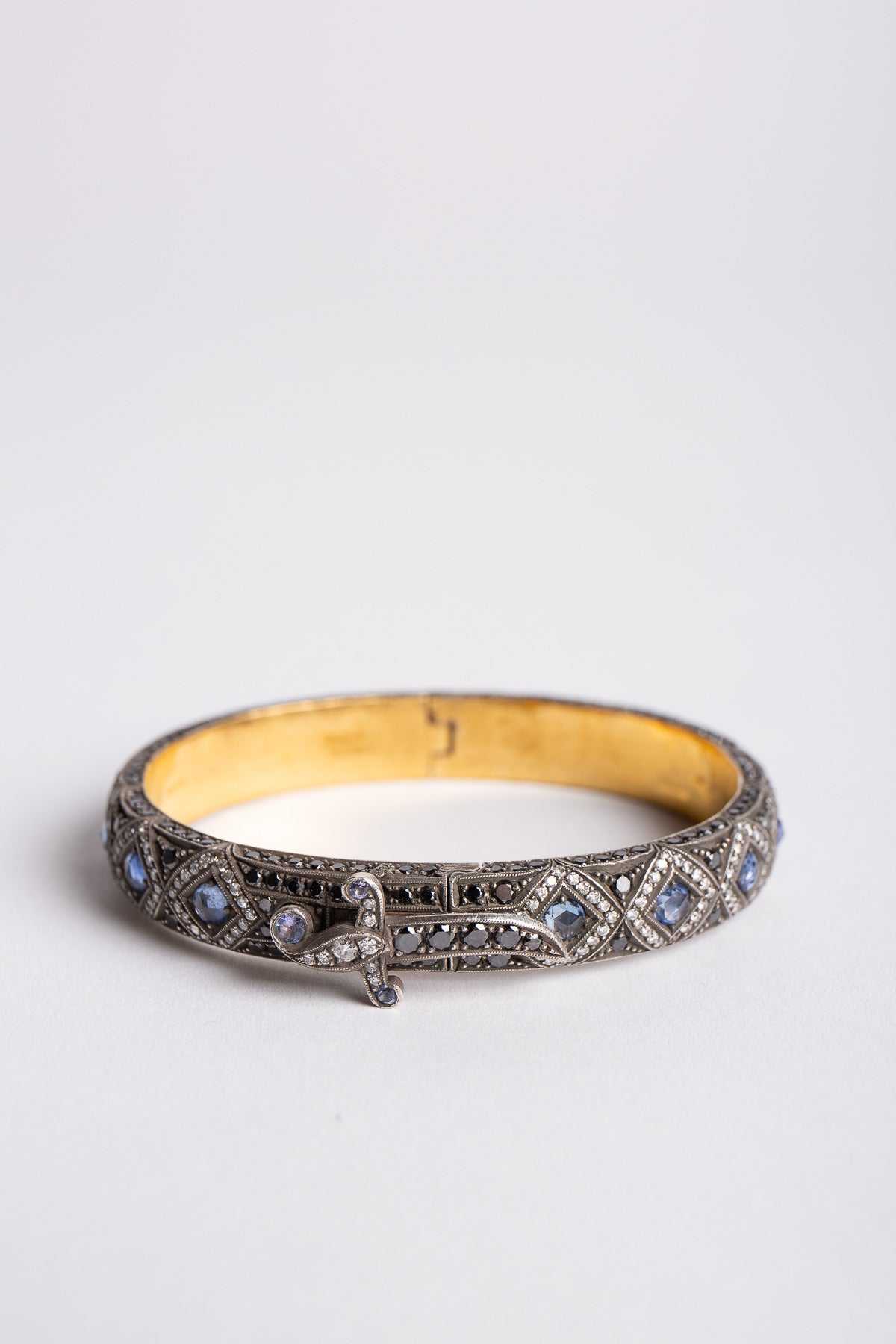 SEVAN BIÇAKÇI | 24K YELLOW GOLD, ROSE GOLD, STERLING SILVER, SAPPHIRE, AND TANZANITE BRACELET