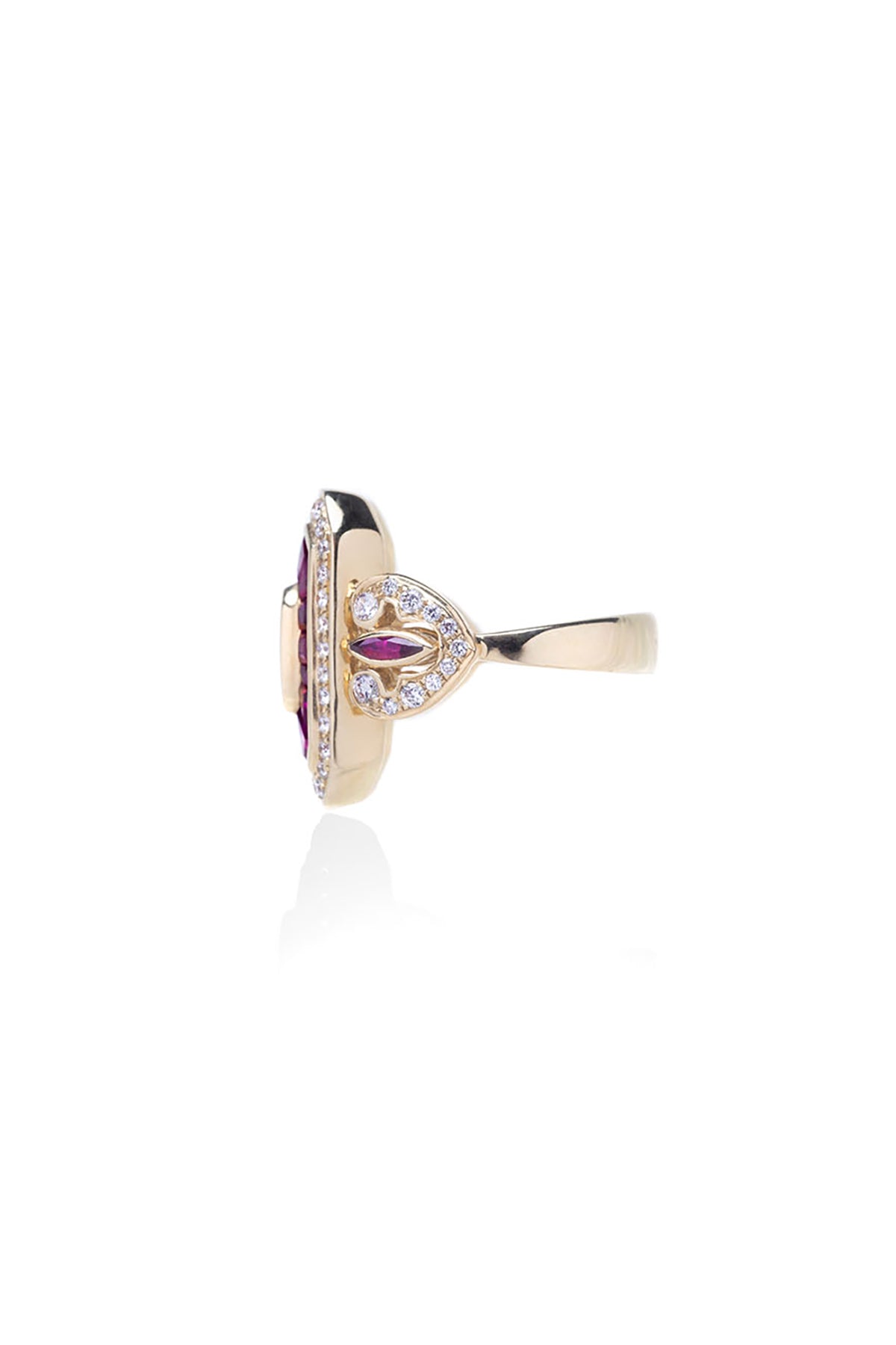 RAINBOW K | ROYAL DIAMOND & RUBY RING - MAXFIELD LA