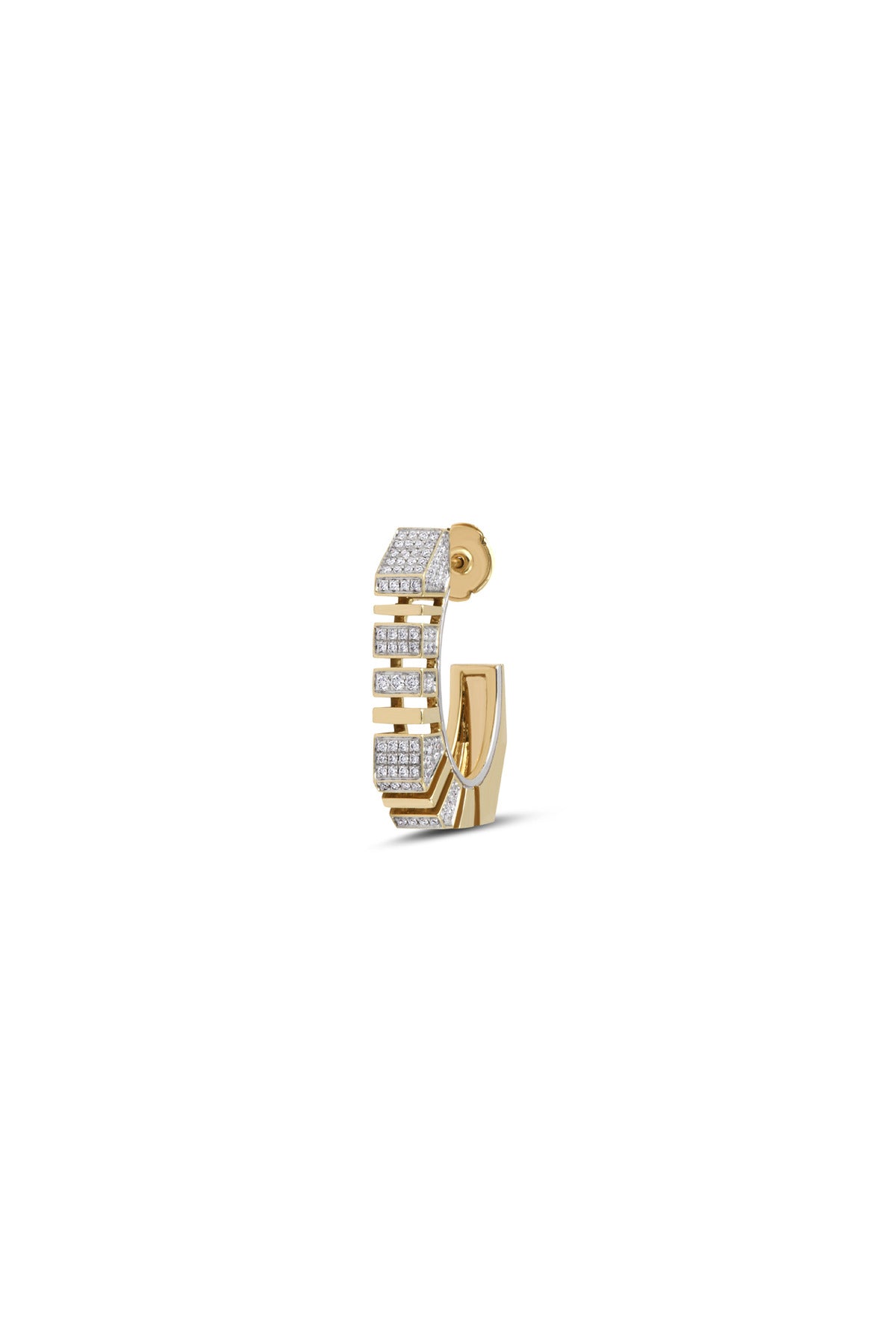 RAINBOW K | BOLD PAVE DIAMOND EARRING - MAXFIELD LA