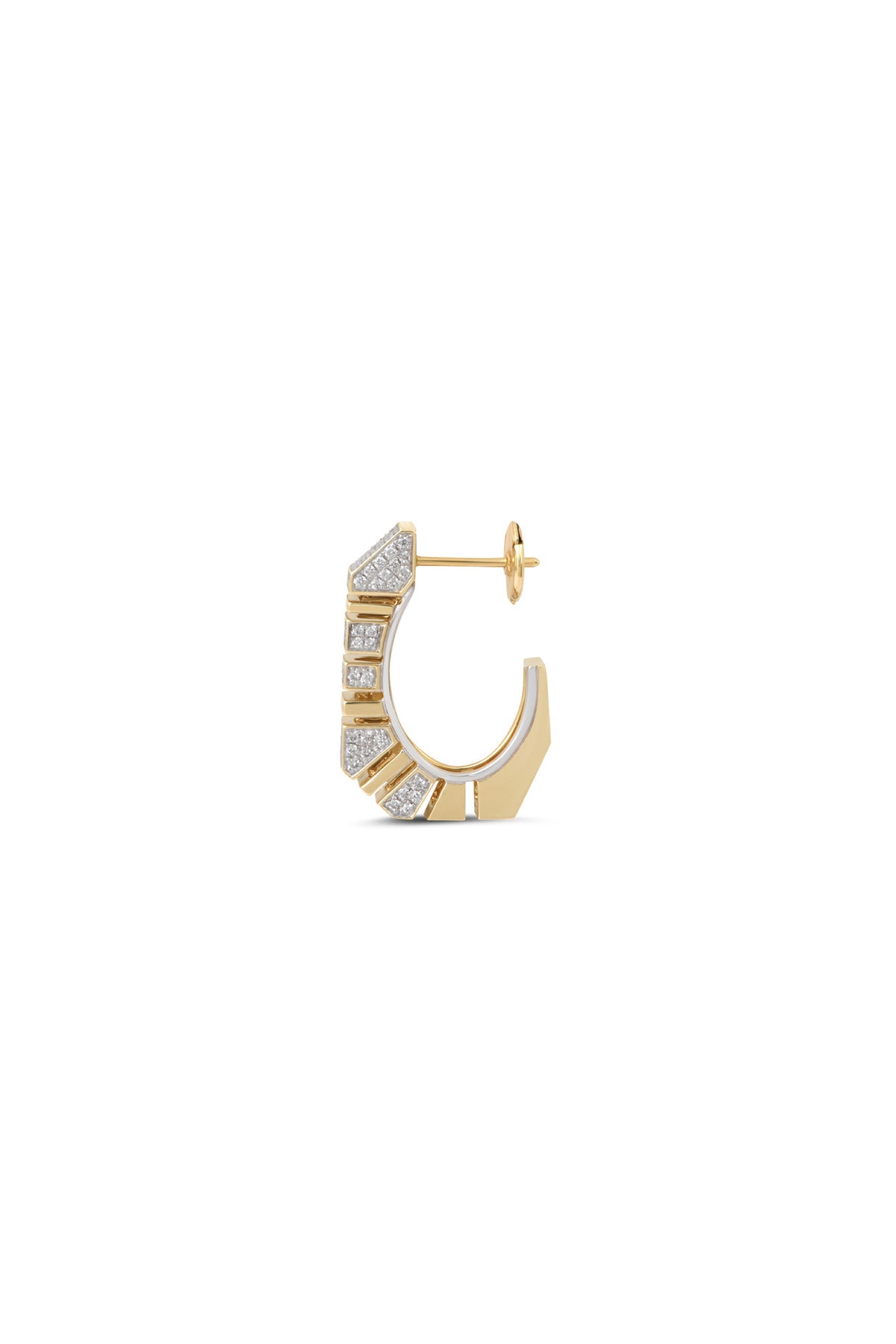 RAINBOW K | BOLD PAVE DIAMOND EARRING - MAXFIELD LA