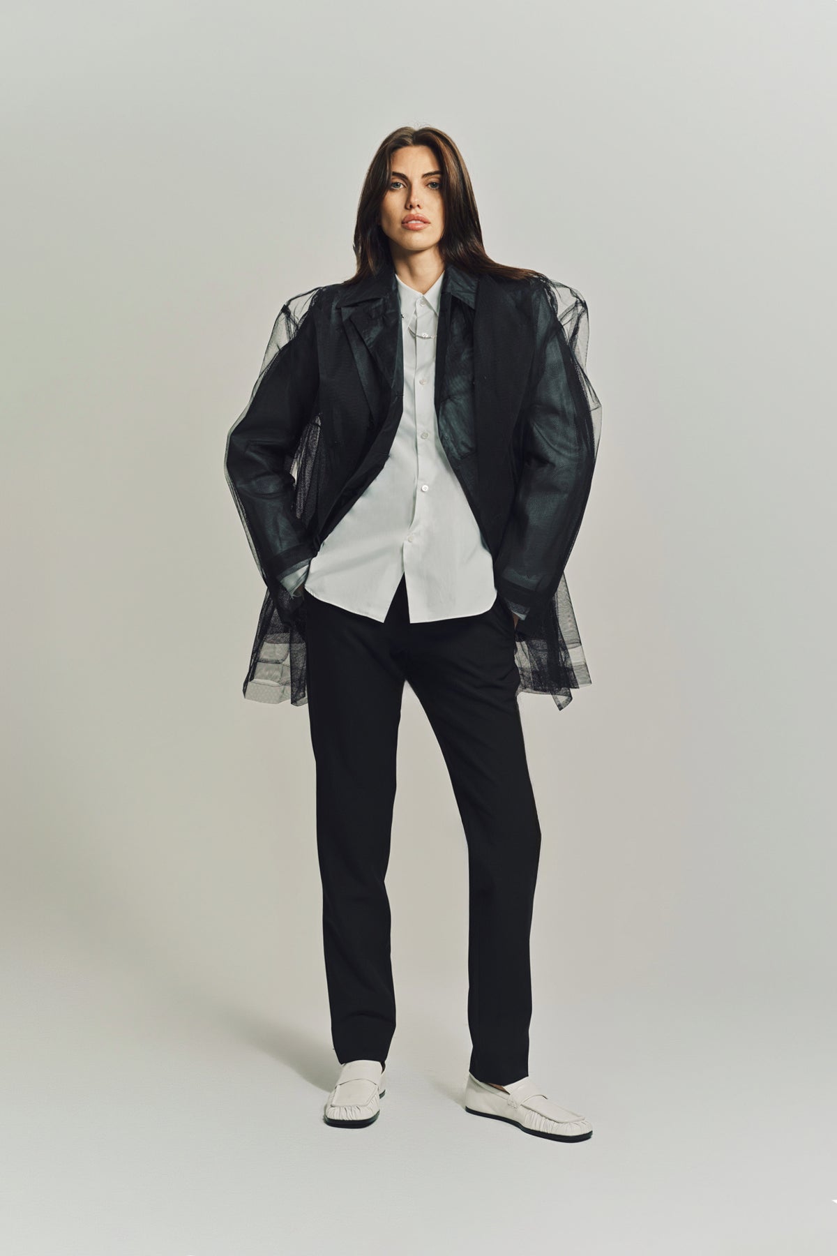 COMME DES GARCONS | LAYERED TULLE BLAZER