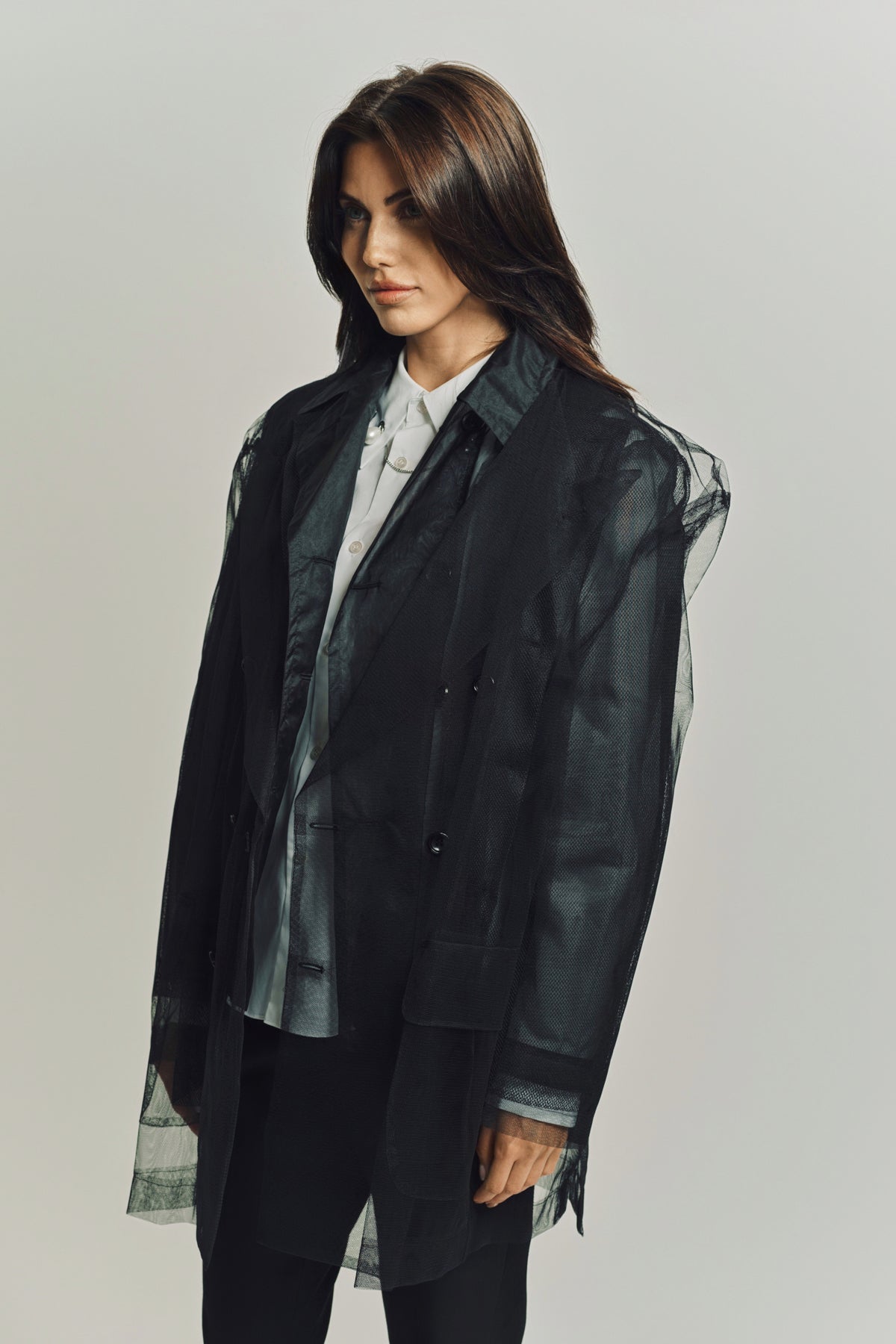 COMME DES GARCONS | LAYERED TULLE BLAZER