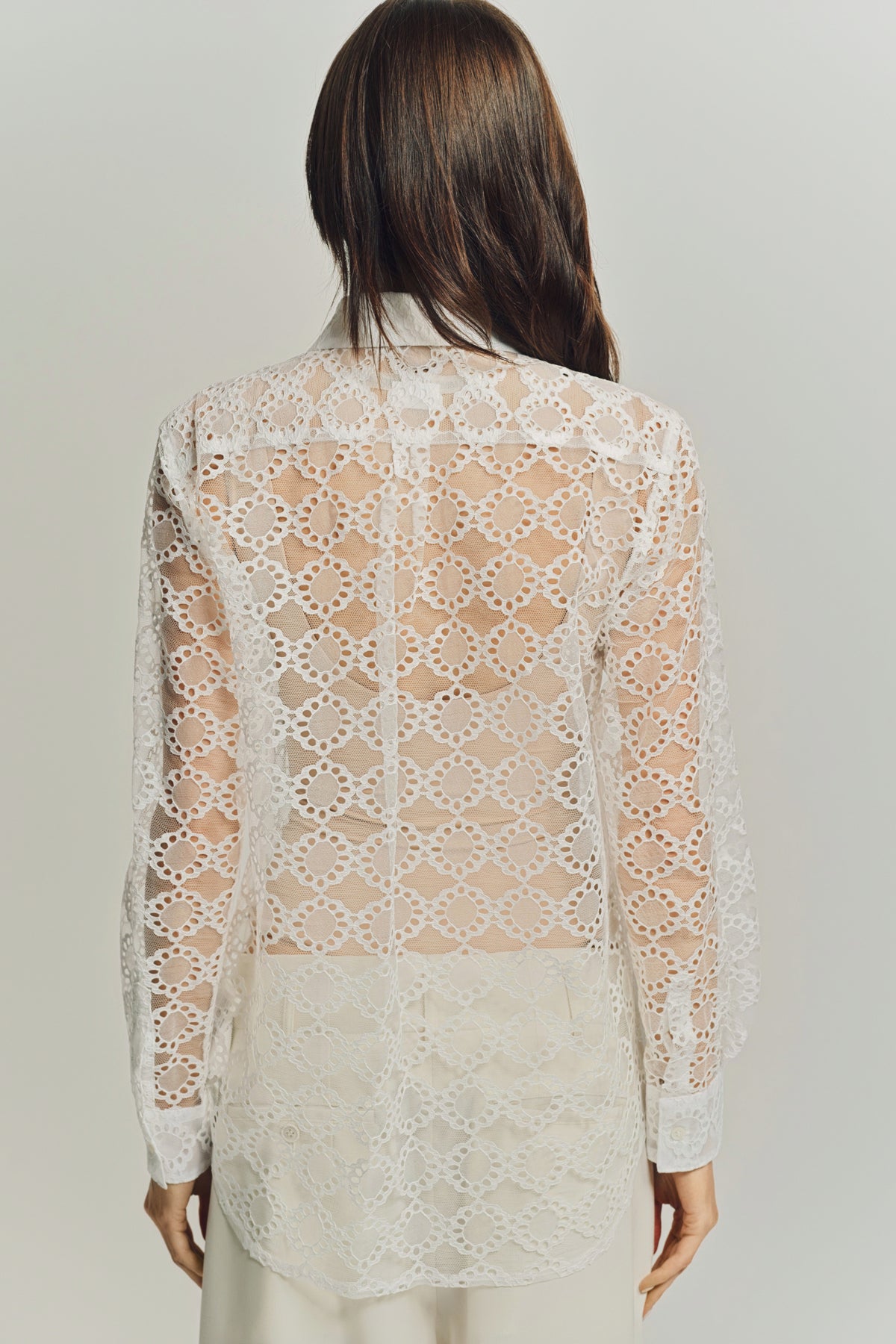 COMME DES GARCONS | COTTON X TULLE BLOUSE - MAXFIELD LA