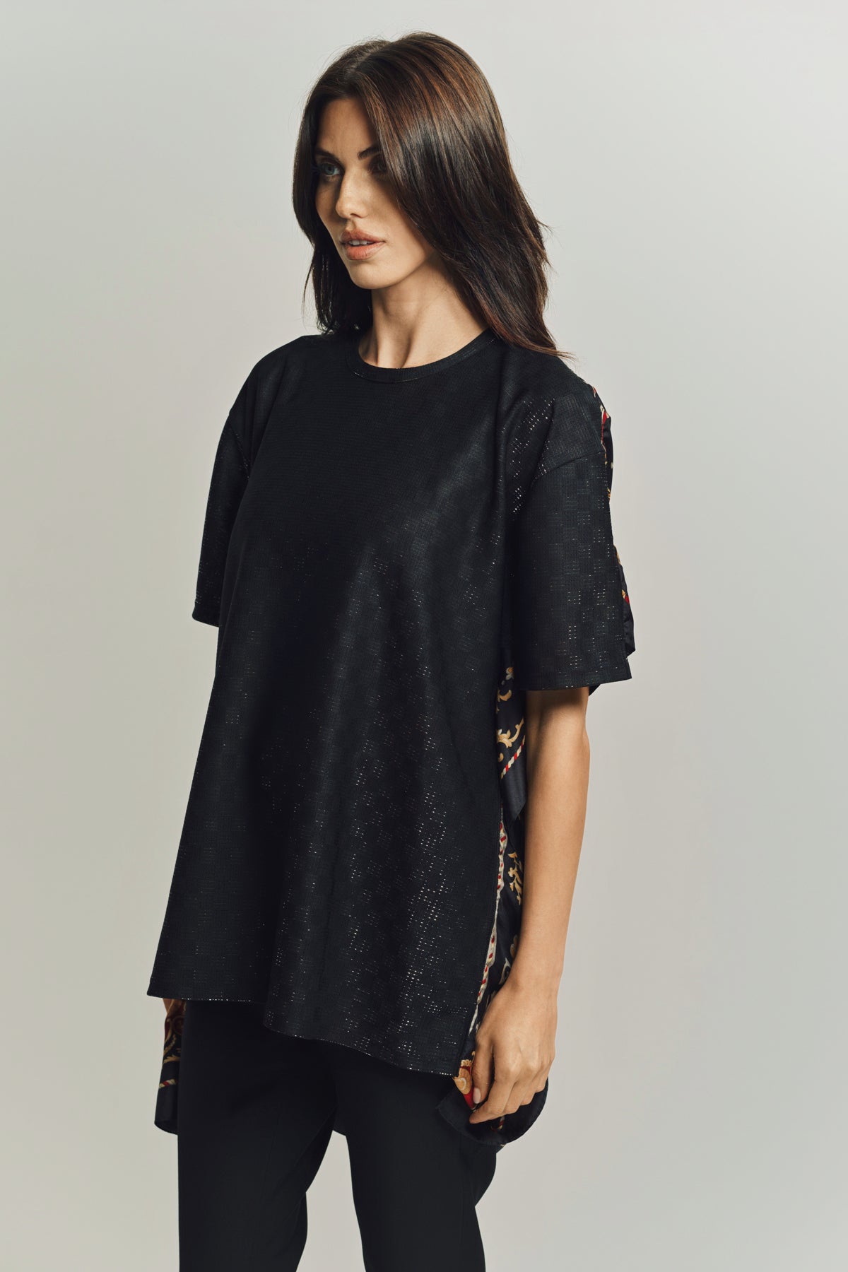 JUNYA WATANABE | GLITTER CHECK T-SHIRT
